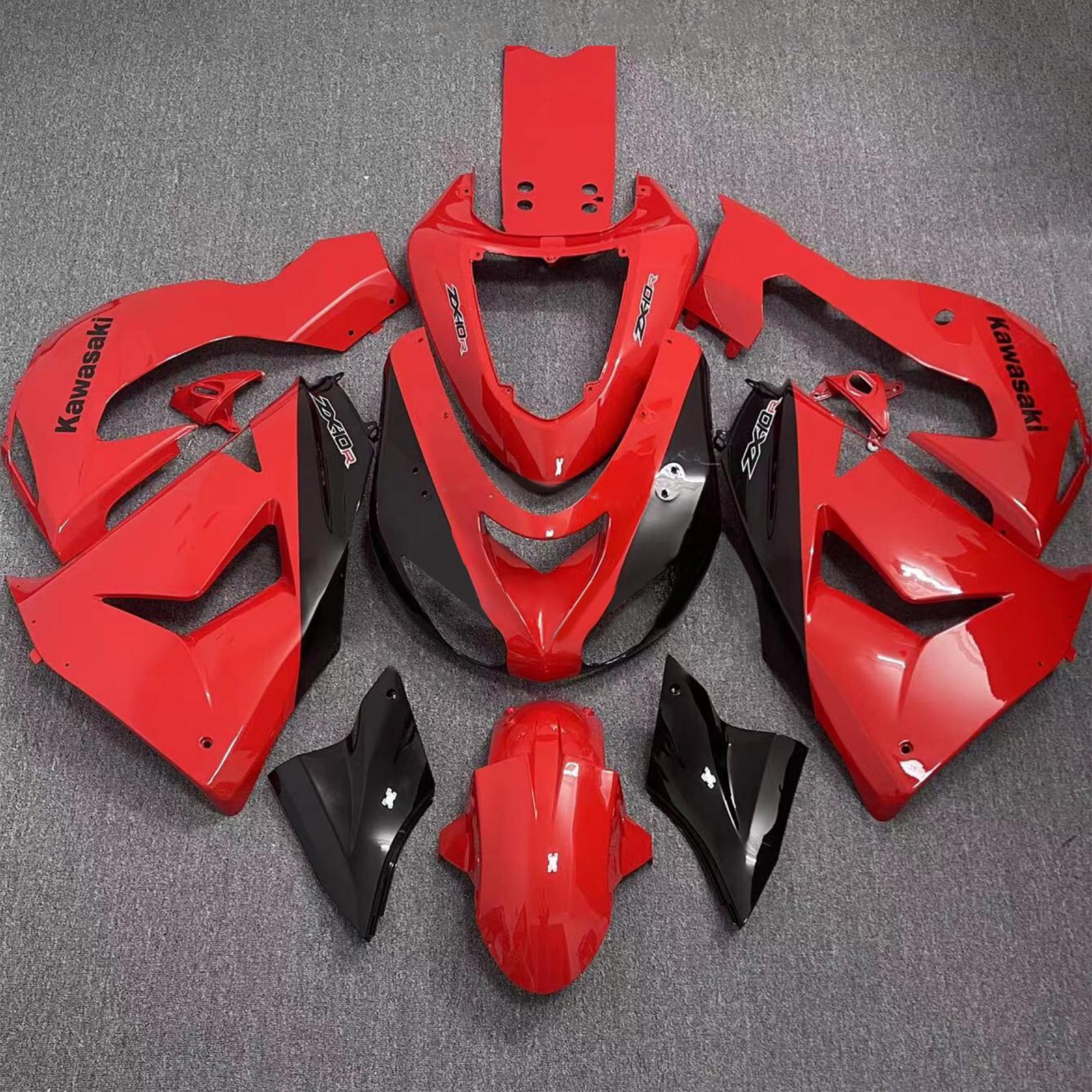 2006-2007 Kawasaki ZX10R Fairing Kit Bodywork plast Abs