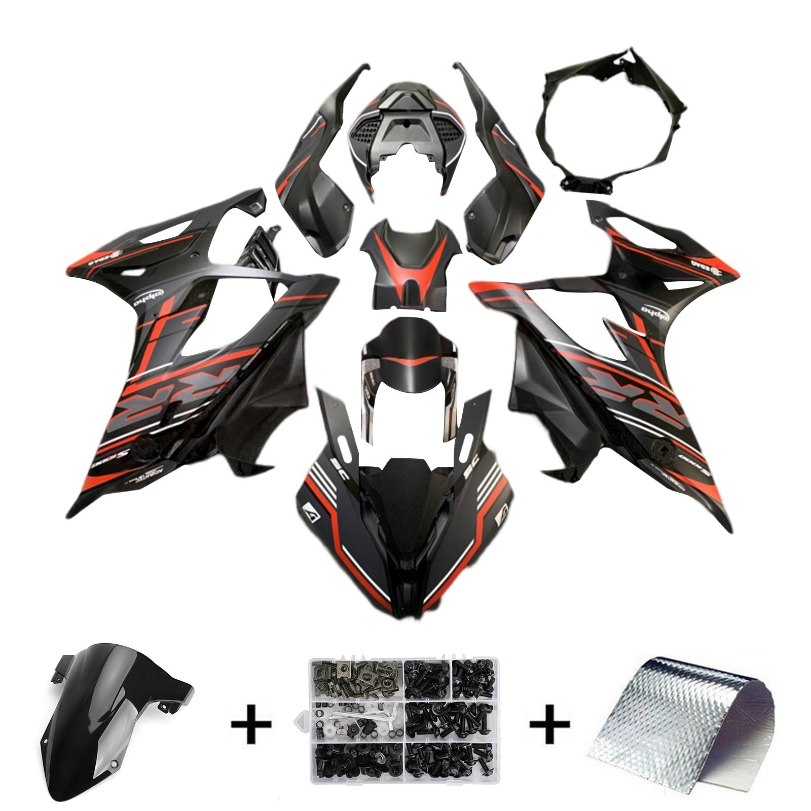 2019-2022 BMW M1000RR S1000RR KIT FAIRING BOSTWORD PLAST ABS