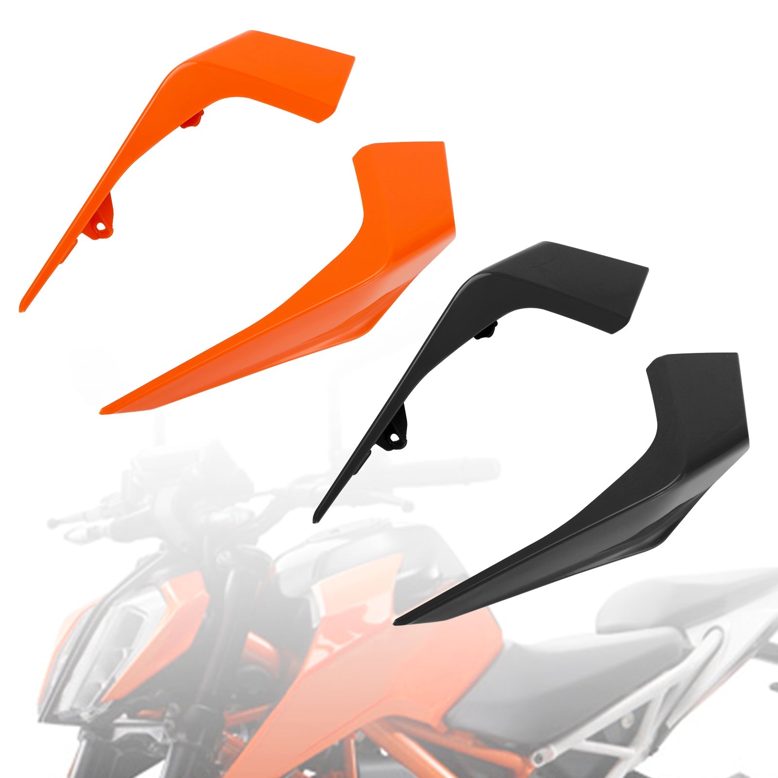 Cubierta embellecedora de escudo protector de carenado de faro compatible con 390 2017-2023 2022 2021 naranja