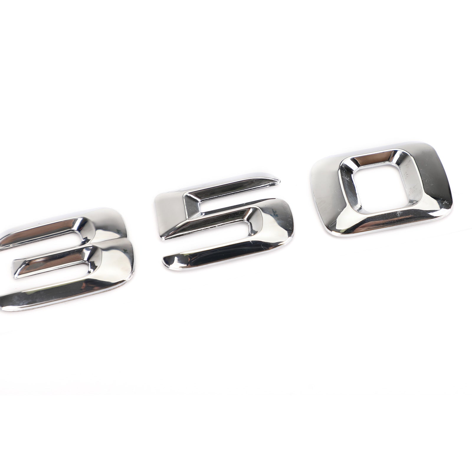 Badge emblème de coffre arrière, plaque signalétique, lettres et chiffres adaptés à Mercedes E350 chromé