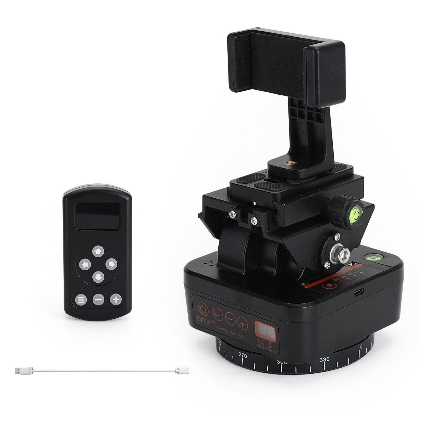ZIFON YT-1000 Remote 360掳 Panoramic Rotating Tripod Head For Gopro DSLR Phone