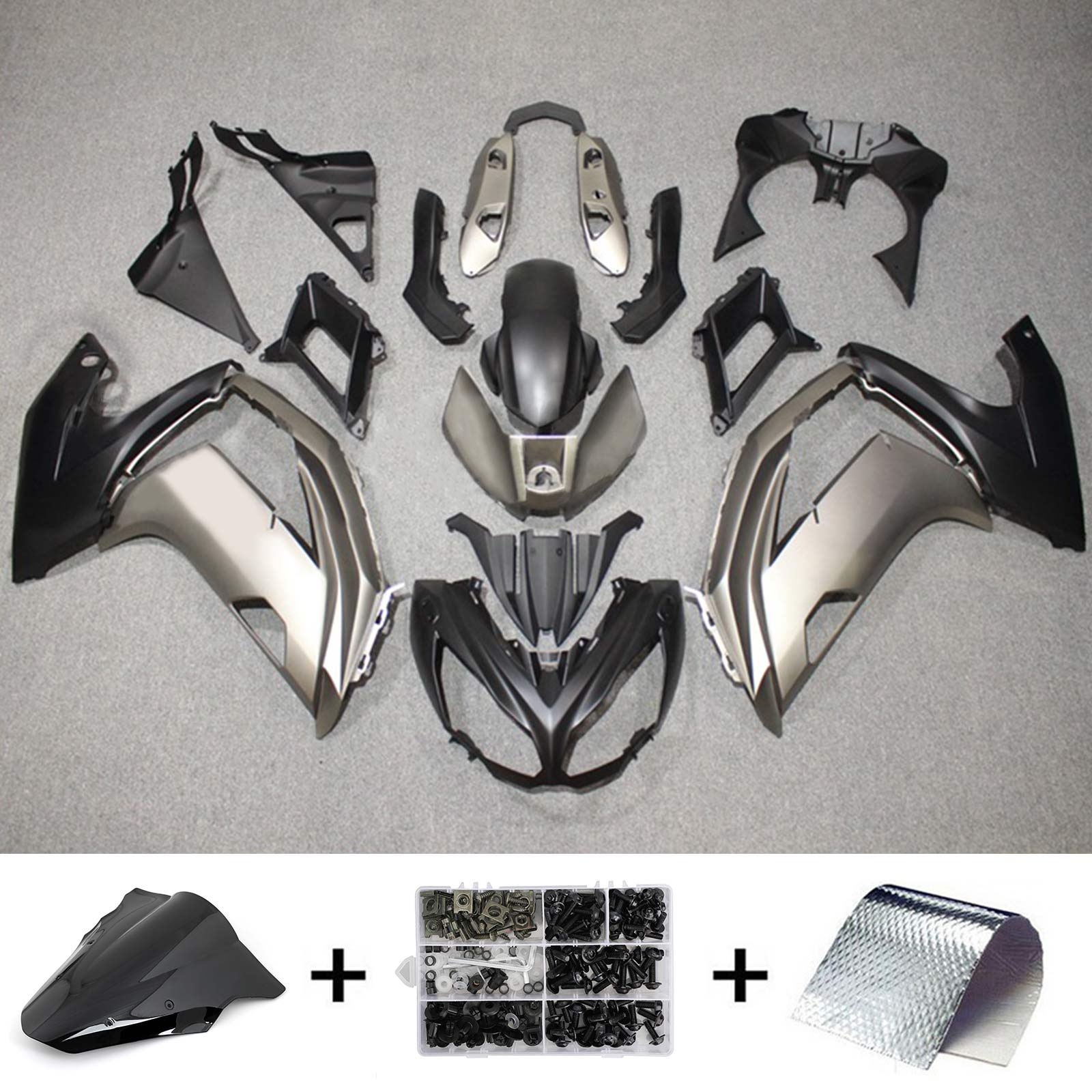 2012-2016 KAWASAKI ER6F NINJA650 AMOTOPART Injeção Kit de fada para carroceria Plástico ABS #115