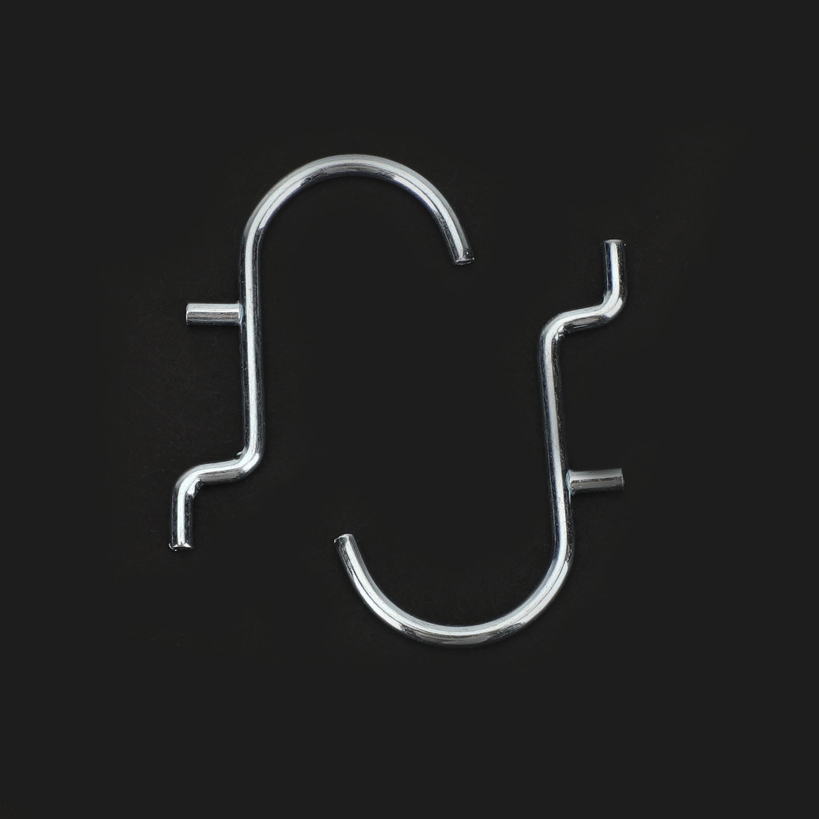 20-PAKNING 1" Jumbo 'J' metallpluggkroker for garasjehenger, 1/8 til 1/4 tommers stiftplate