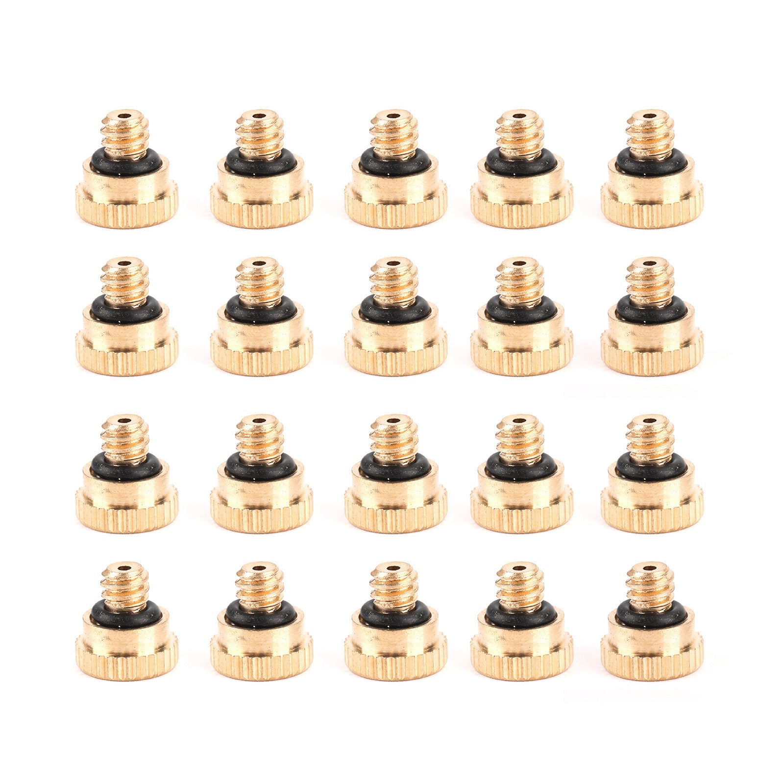 Bicos de nebulização de latão 10X/20X/50X para sistema de resfriamento 0.024" 10/24 UNC