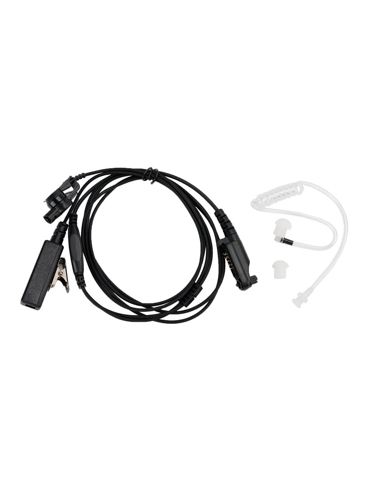 X1E-013A3 Auriculares con micrófono PTT de tubo acústico aptos para Hytera X1P X1E X1 PD600 PD680
