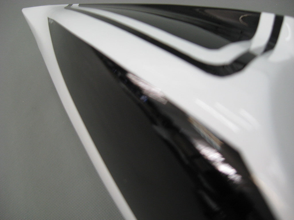 2007-2008 Honda CBR600RR White Black Fairing Kit