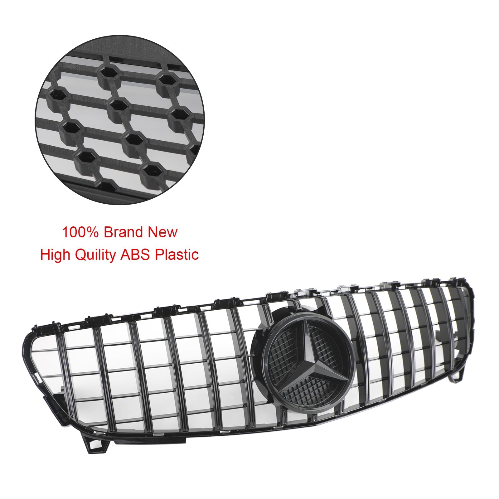 EEN KLAS W176 2016-2018 GTR-stijl MERCEDES BENZ Voorbumpergrille