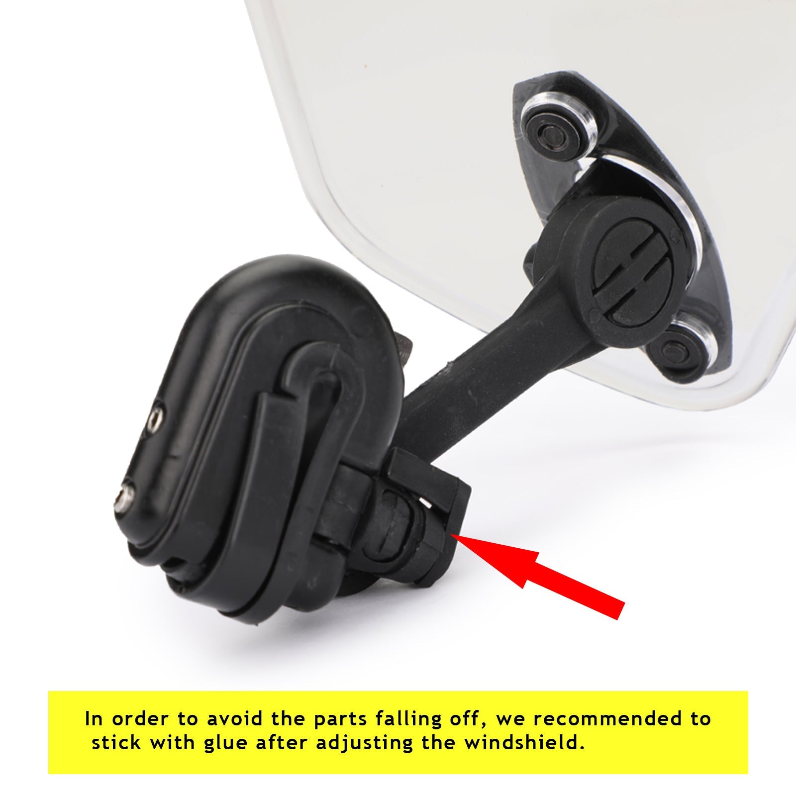 Extension de pare-brise à Clip réglable pour moto, déflecteur de vent