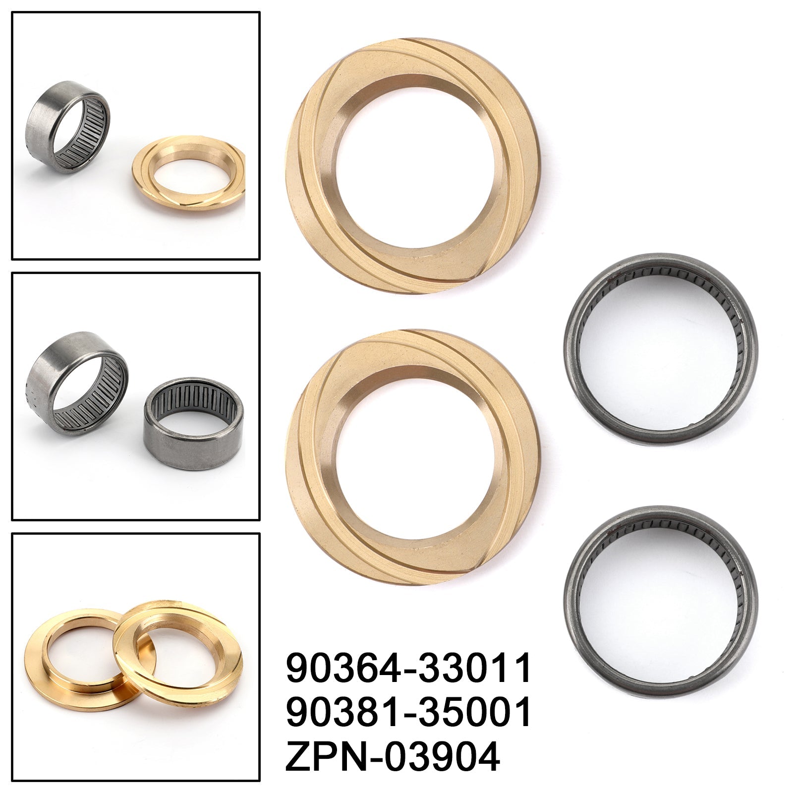 Landcruiser 78 79 80 100 Series Roulement de broche d'essieu intérieur avant + kit de bagues génériques