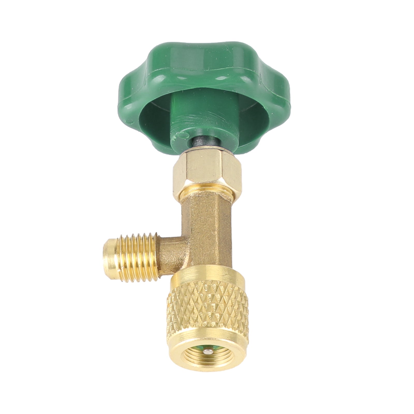 Pour R22 R134A R410A, le réfrigérant à gaz AC peut appuyez sur l'ouvreur de bouteilles de soupape 1/4Sae Green
