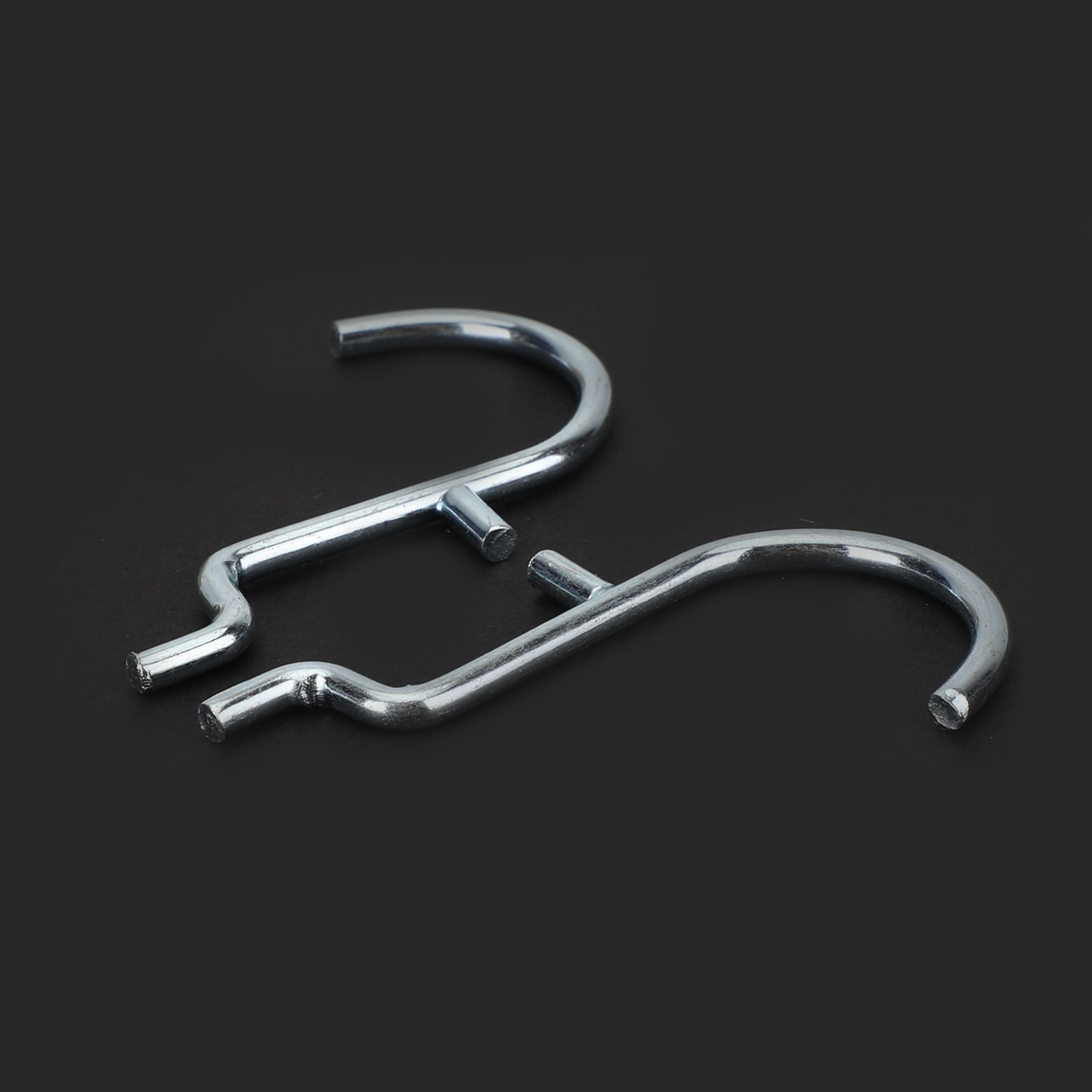 20-PAKNING 1" Jumbo 'J' metallpluggkroker for garasjehenger, 1/8 til 1/4 tommers stiftplate