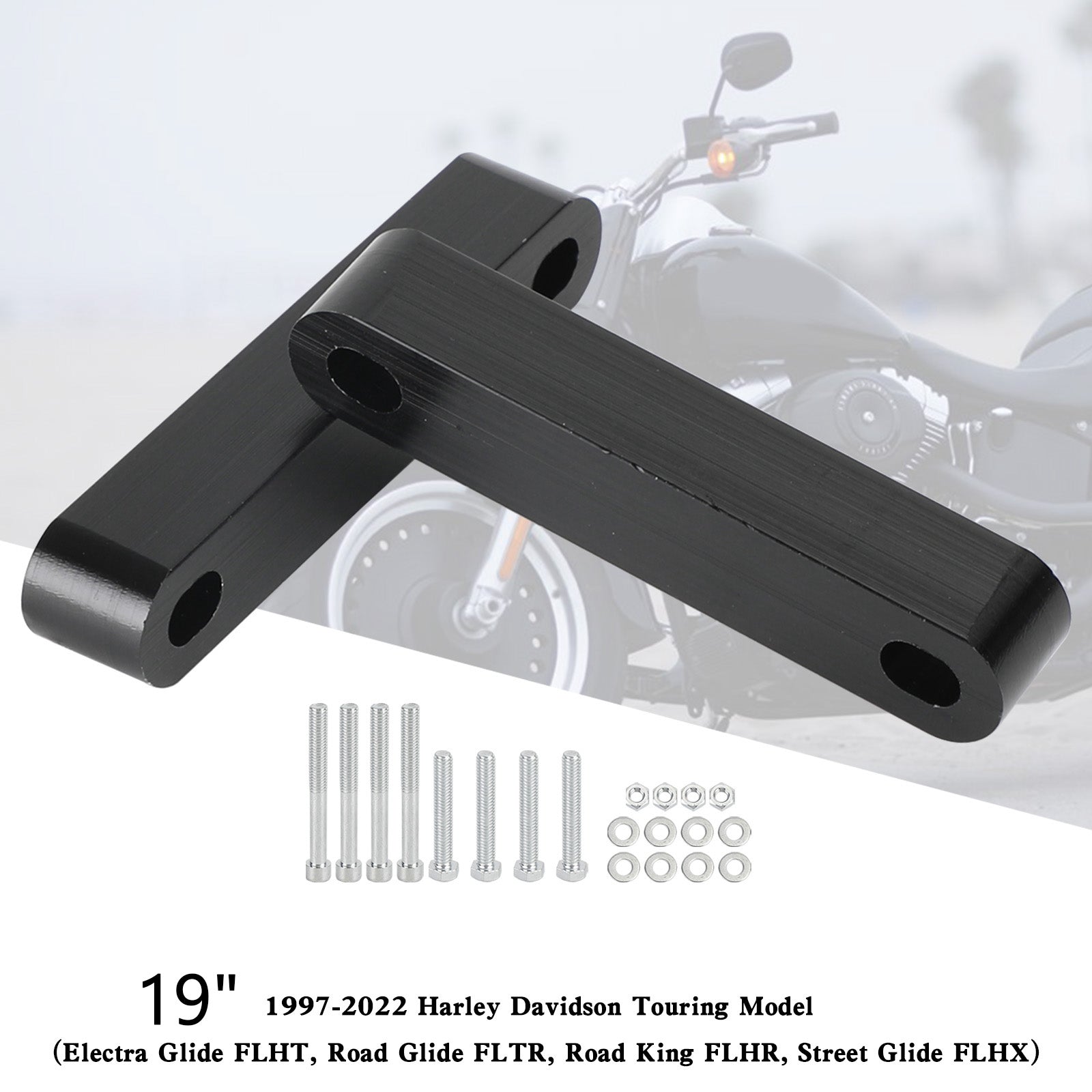 1997-2022 Touring Electra Street Glide Road 19" 21" 23" Front Fender distanser