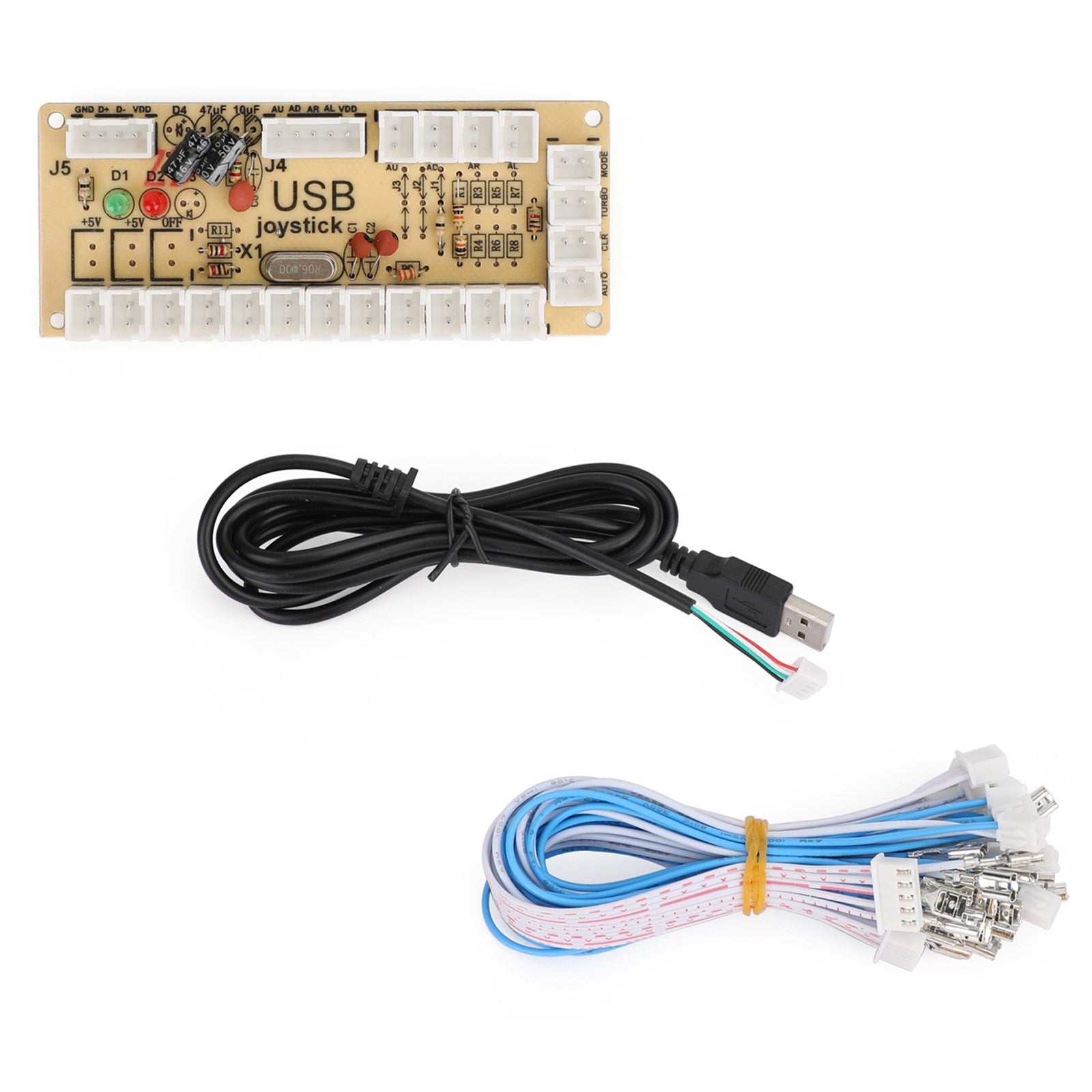 Zero Delay Arcade USB -kodare PC till joystick till joystick passar för PC -spel