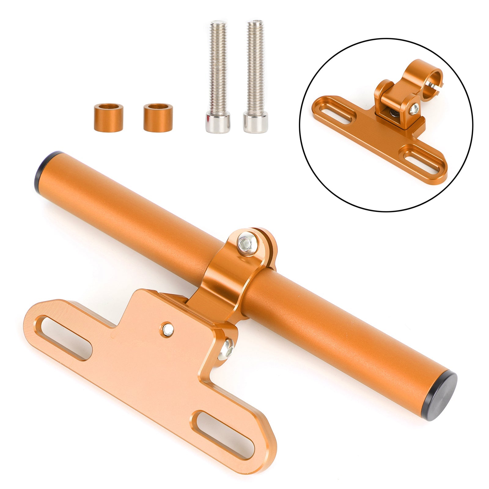 Soporte De Navegación Para Teléfono Soporte De Extensión Gps 22 Mm Para Motocicleta Moto Plata Genérico