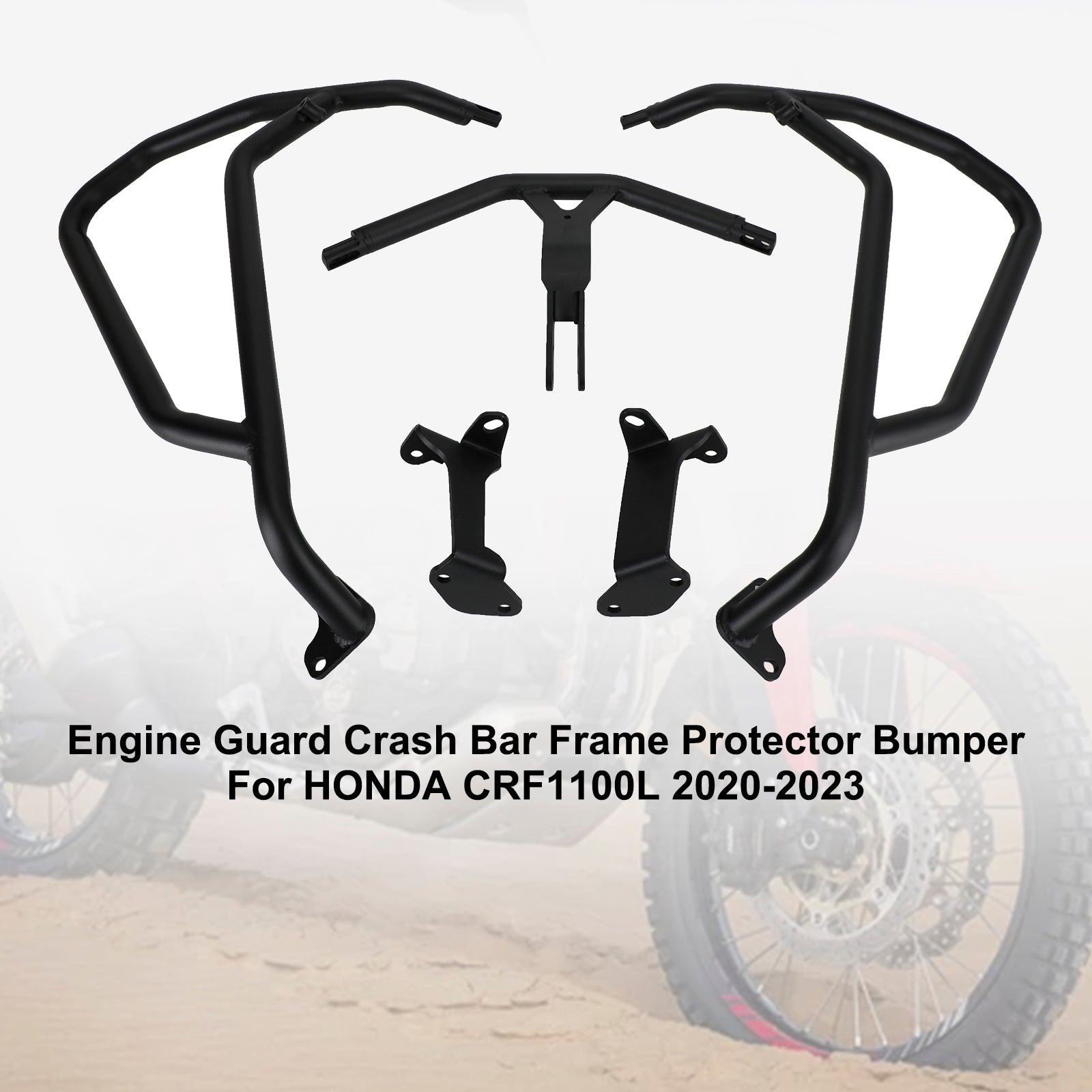 Honda CRF 1100L 2020-2022 Motorvakt Crash Bar Frame Protector stötfångare