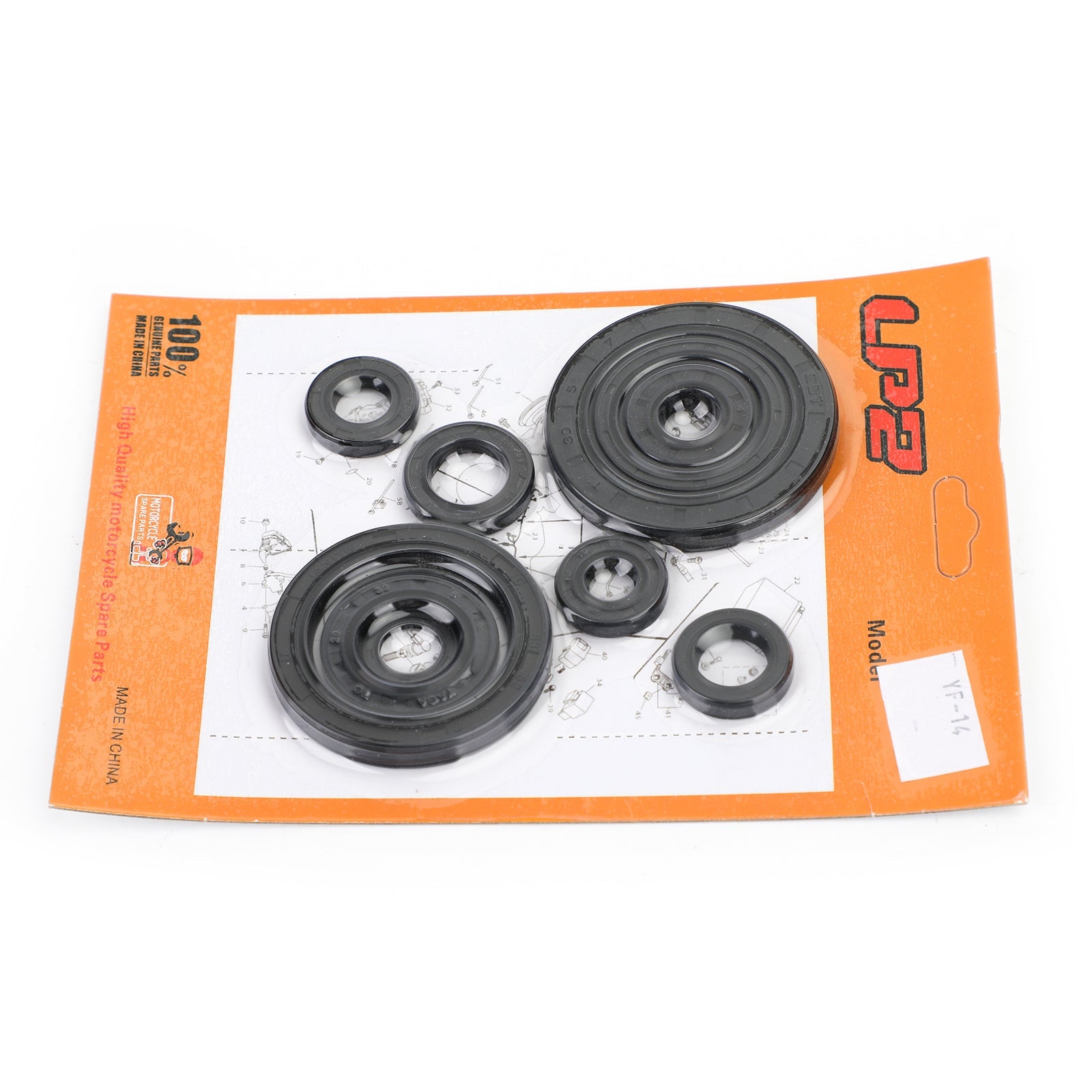 10st-motoroljetätningssats för Honda CRF250R 2004-2009 CRF250X 2004-2017 Generisk