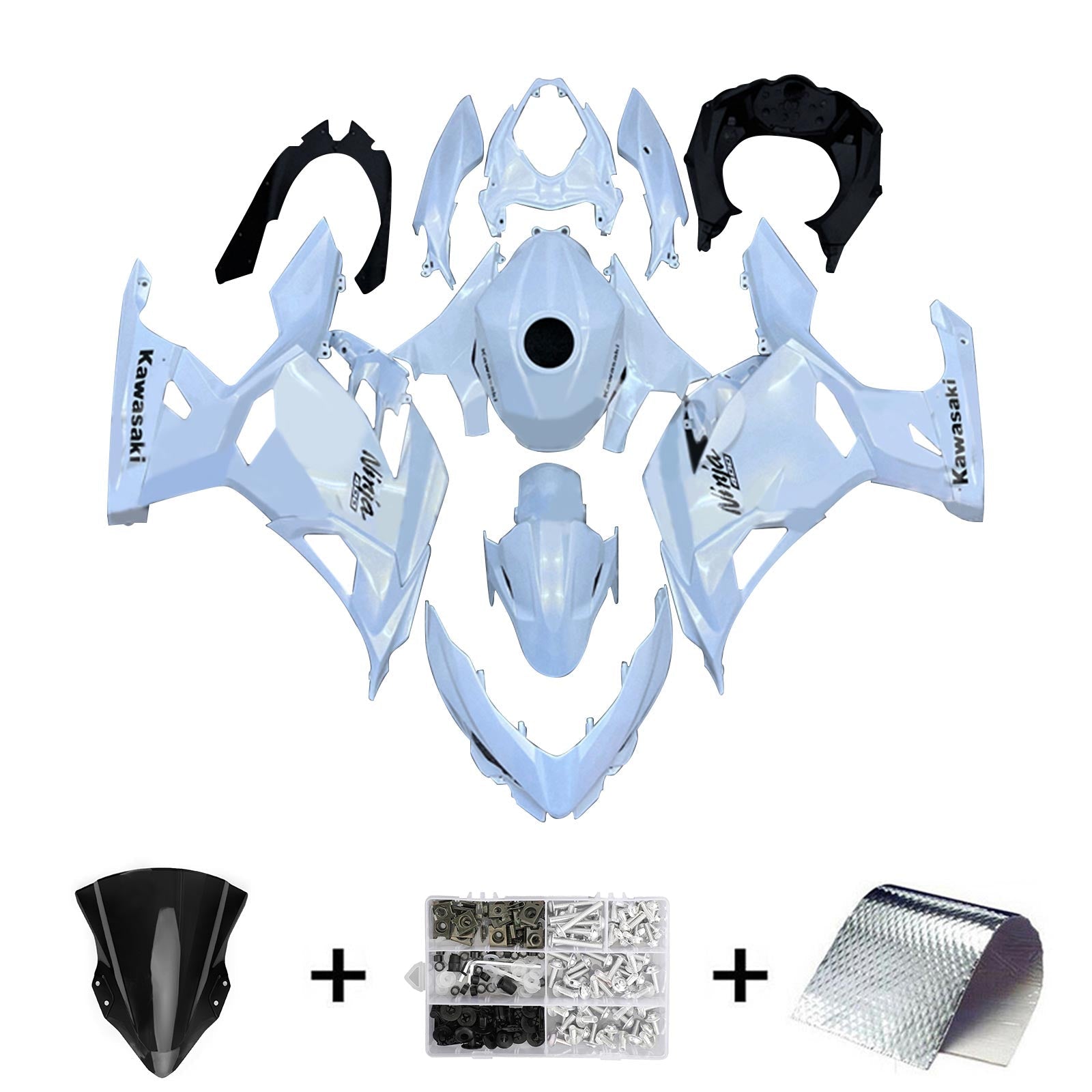Kit de carénage Kawasaki EX400/Ninja400 2018-2024