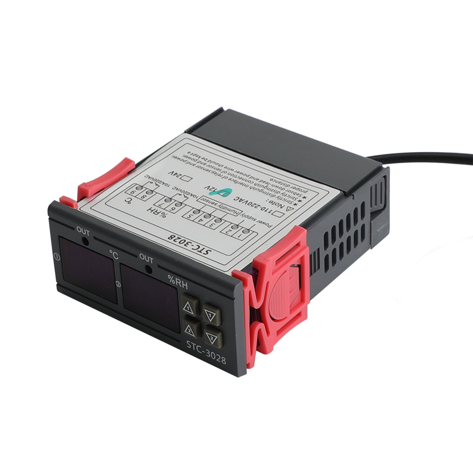 STC-3028 DUAL DISPLIZ DIGITÁLNEHO DIGITÁLNEHO TEPLOTNÉHO VONIER TERMOSTAT+Probe