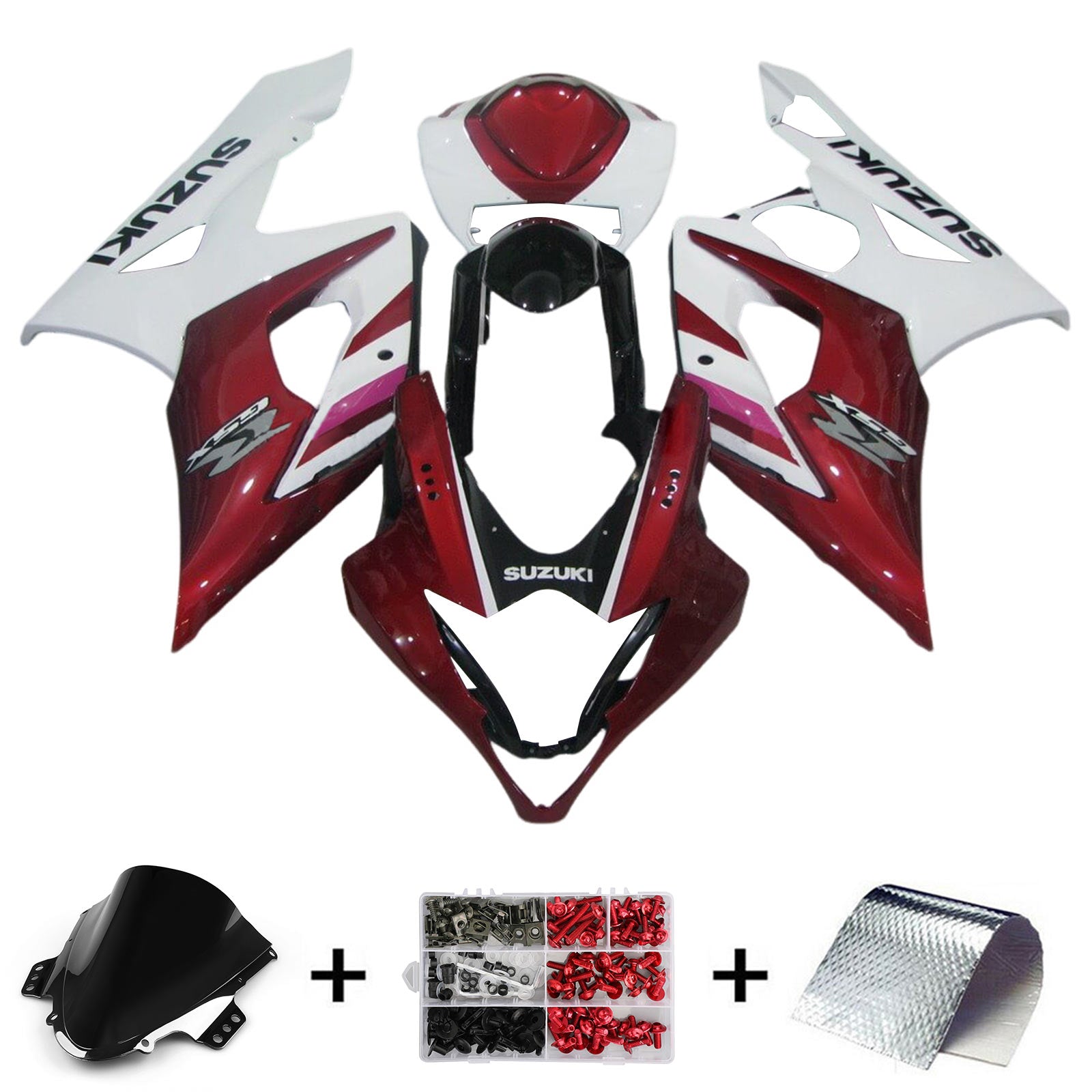 2005-2006 Suzuki GSXR1000 K5 Kit de carenagem ABS de plástico