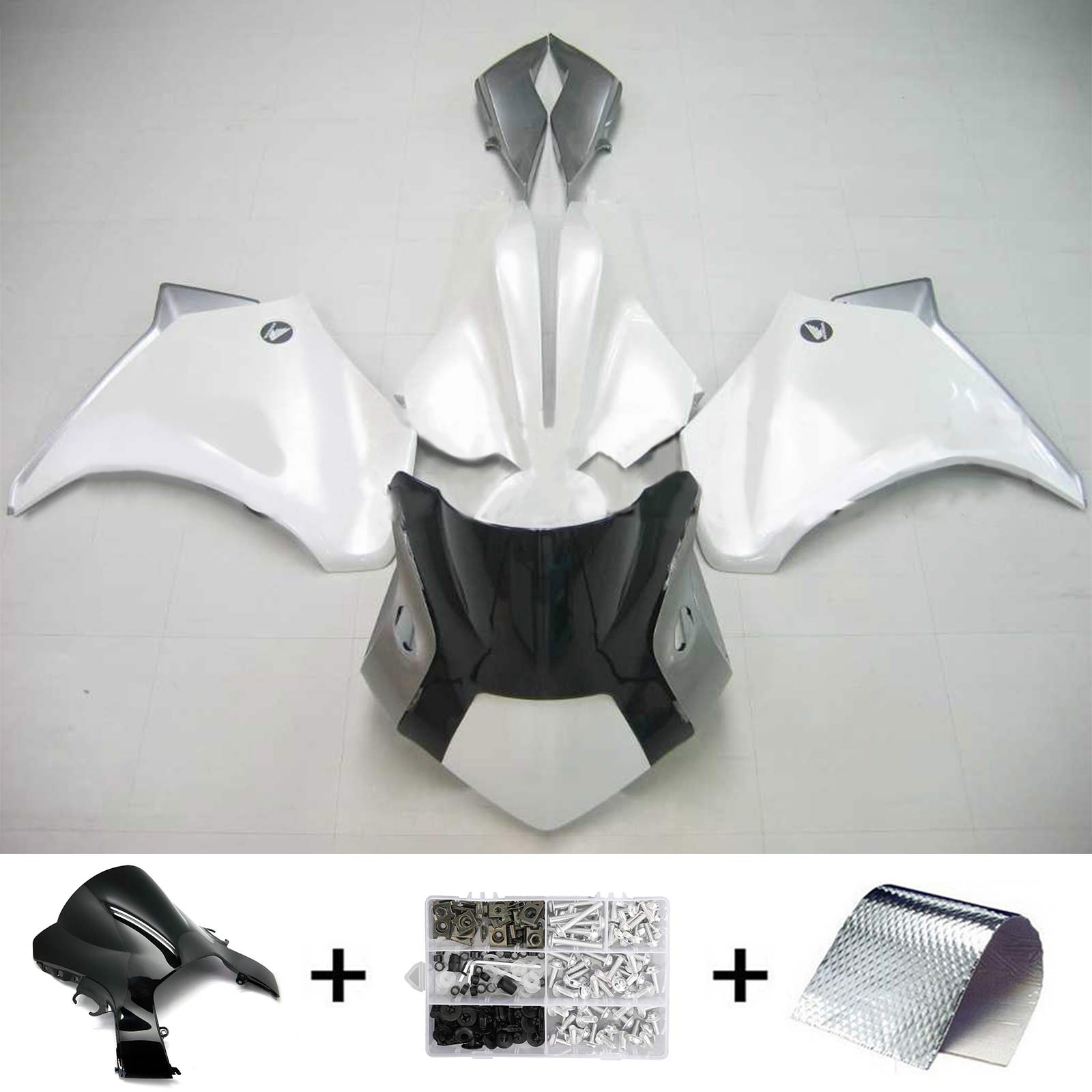 2010-2013 Honda VFR1200 AMOTOPART Injeção Kit de carenagem Bodywork Plastic ABS #103