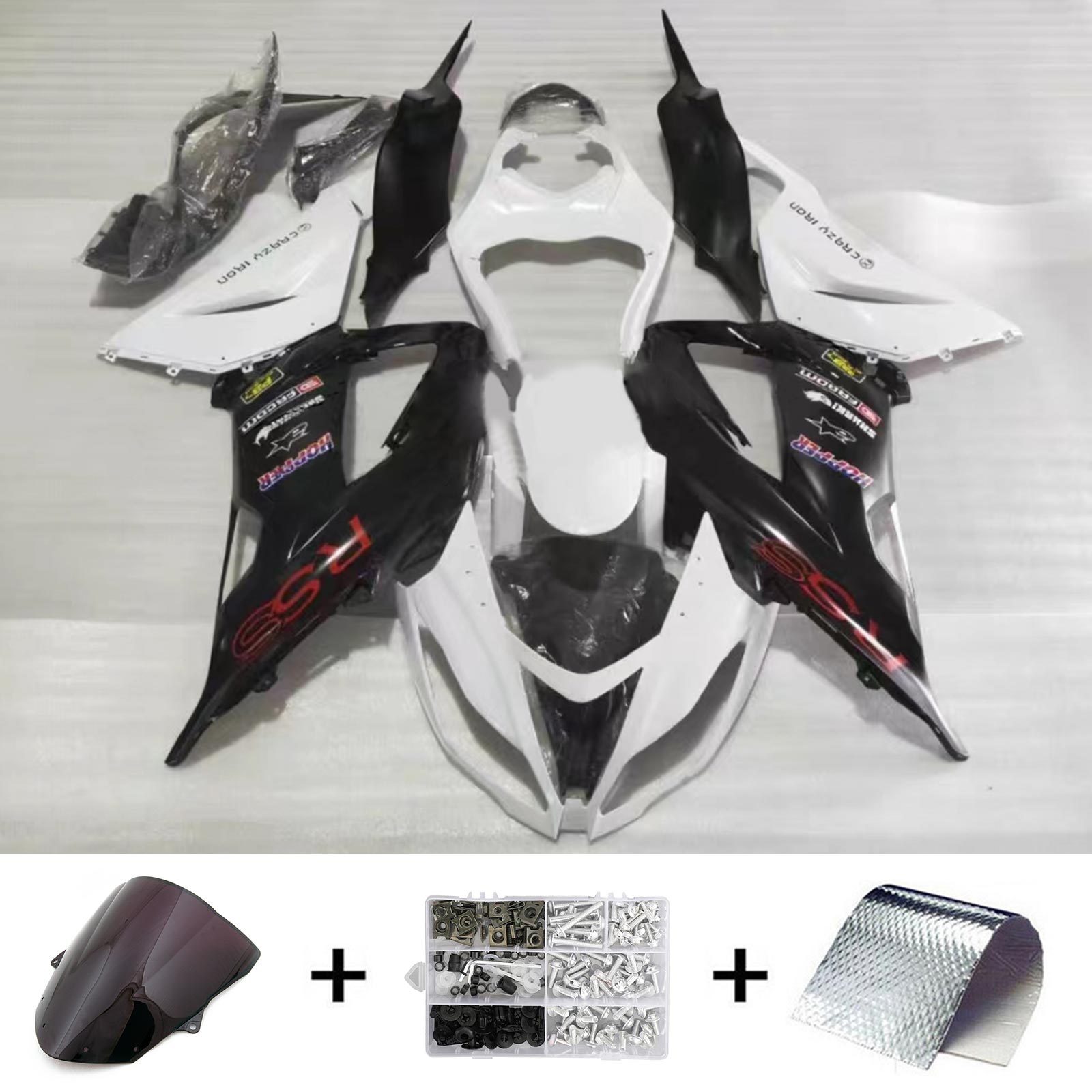 2013-2018 KAWASAKI ZX6R 636 Kit de carénage Bodywork Plastic Abs