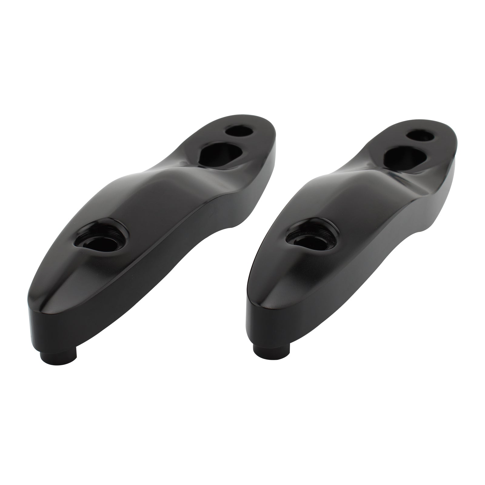 Kit de reubicación de placa de matrícula de soporte de extensión de señal de giro apto para Softail 00-20 negro