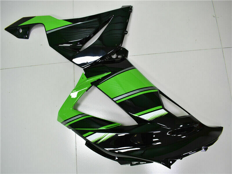 2013-2016 KAWASAKI ZX6R AMOTOPART FAIRING INJECTION KIT PLASTIQUE KIT VERT KIT ADM