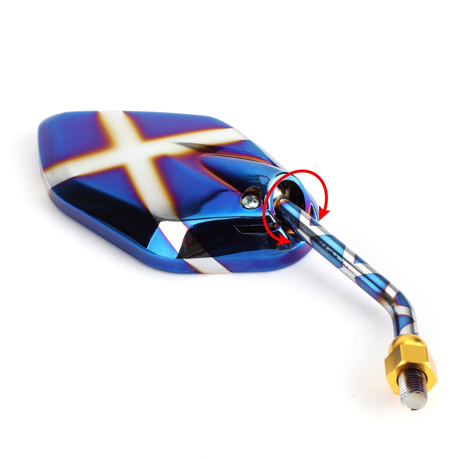 Spätný pohľad bočné zrkadlá 10 mm m10 pre motocyklový skúter Cruiser Chopper Sportbike generic