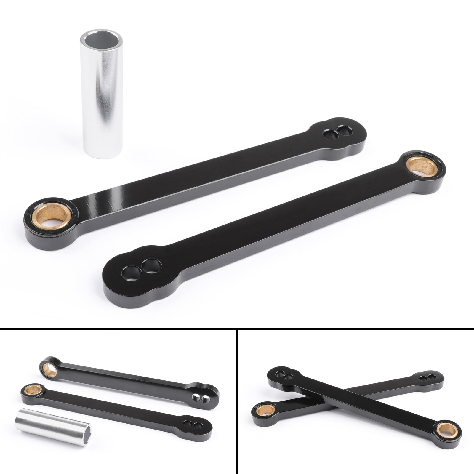 HONDA CBR 600RR 2003-2006 CBR1000RR 2004-2007 Links de abaixamento Link Black Generic