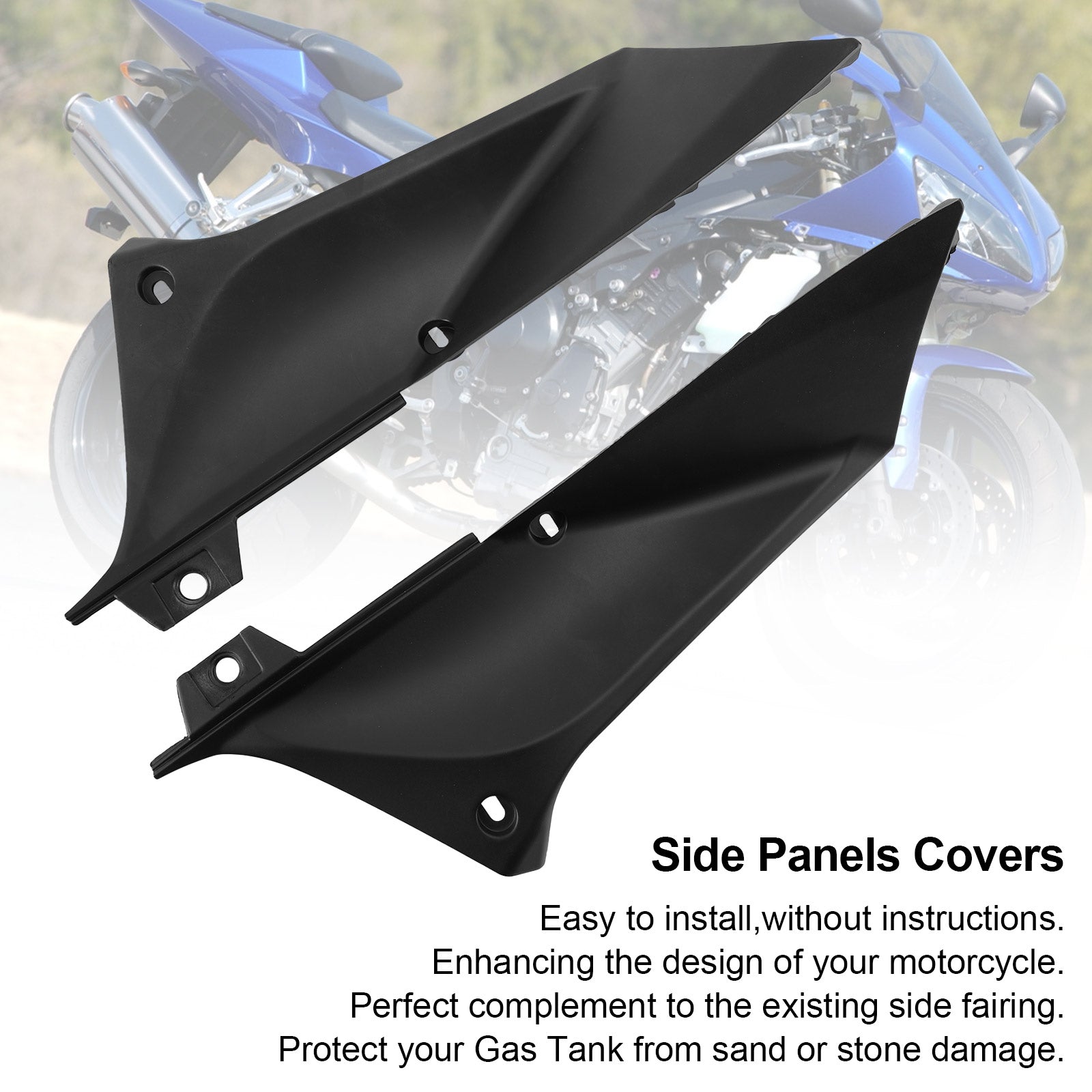 Areyourshop Gasstank Side Trim Cover Panel Fairing Cowl for Yamaha YZF R1 2002-2003