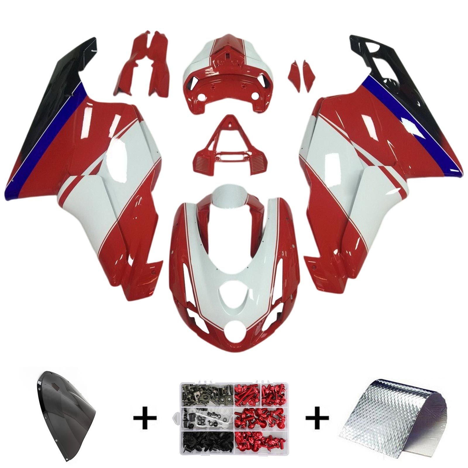 2003-2004 Ducati 999 749 Kit Carénage Carrosserie ABS