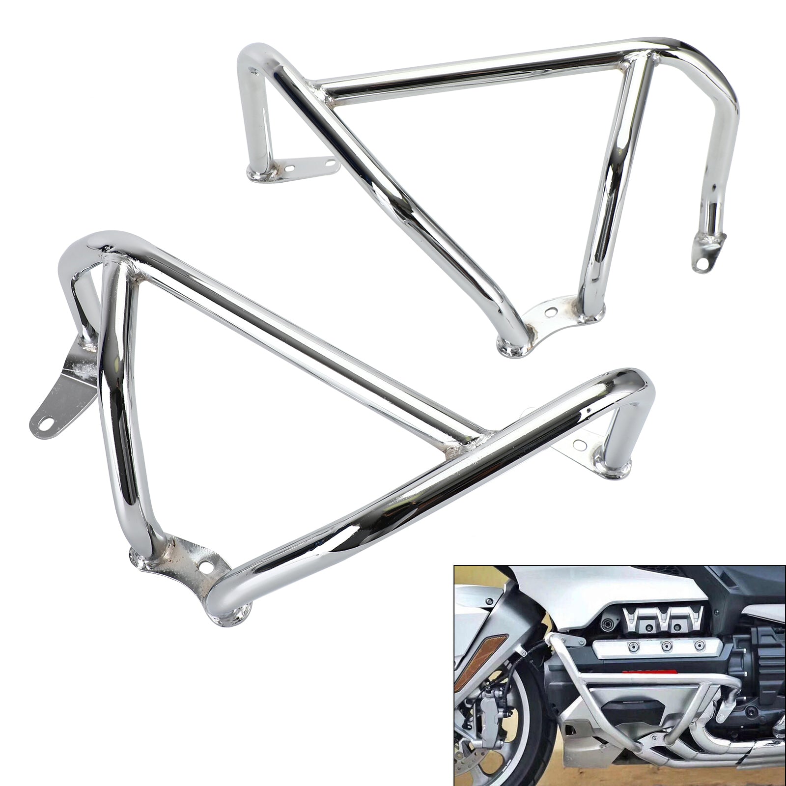 Motorbeschermers Frame Valbeugels Zwart Fit Voor Honda Goldwing Gl1800 F6C 18-20 19