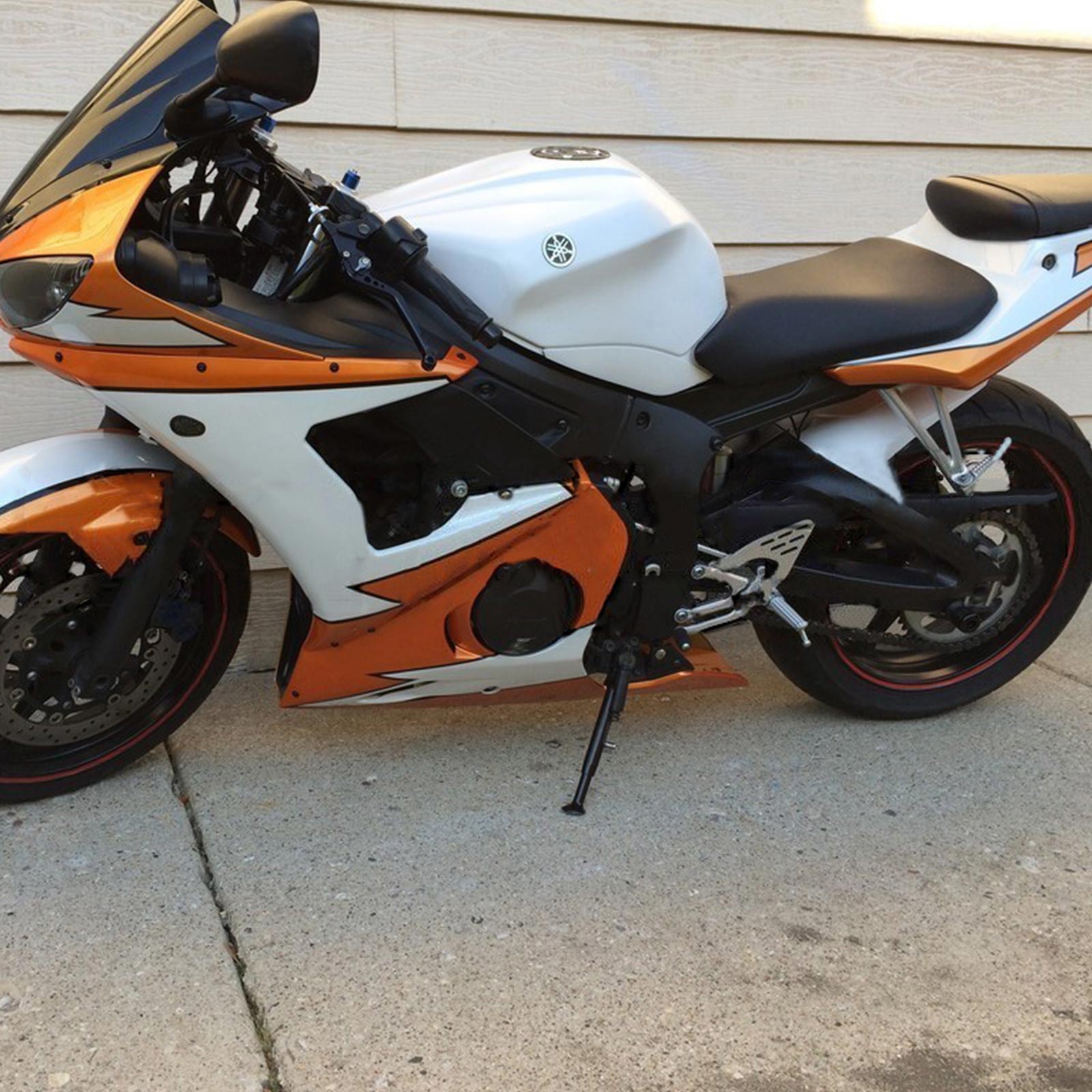 2003-2004 Yamaha YZF 600 R6 2006-2009 R6S Kit de carénage d'injection Amotopart carrosserie plastique ABS #128