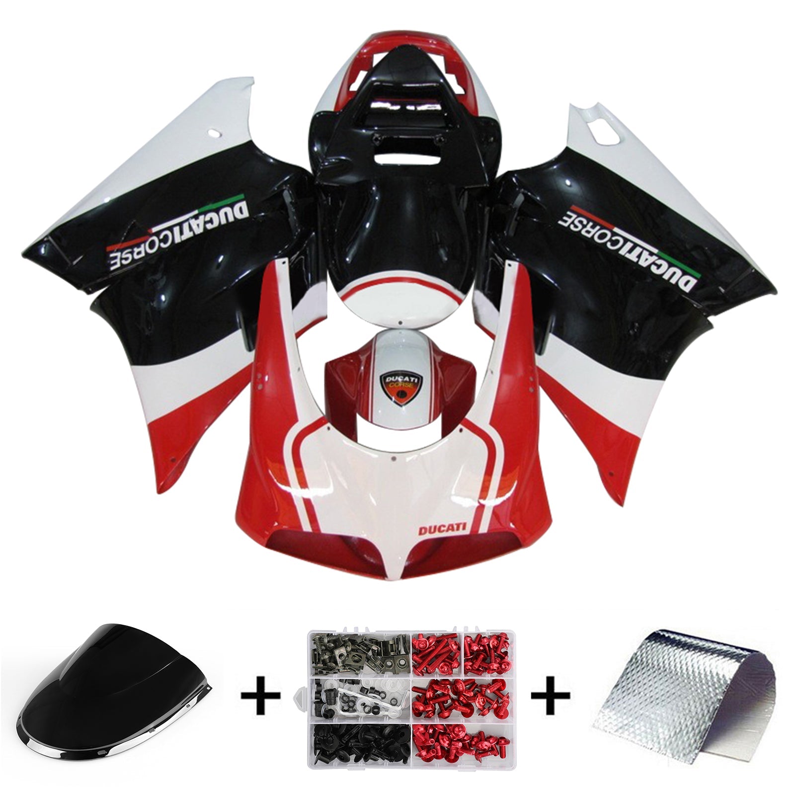1996-2002 Ducati 996 748 916 998 FAIRING KIT BOODYWORK ABS #103