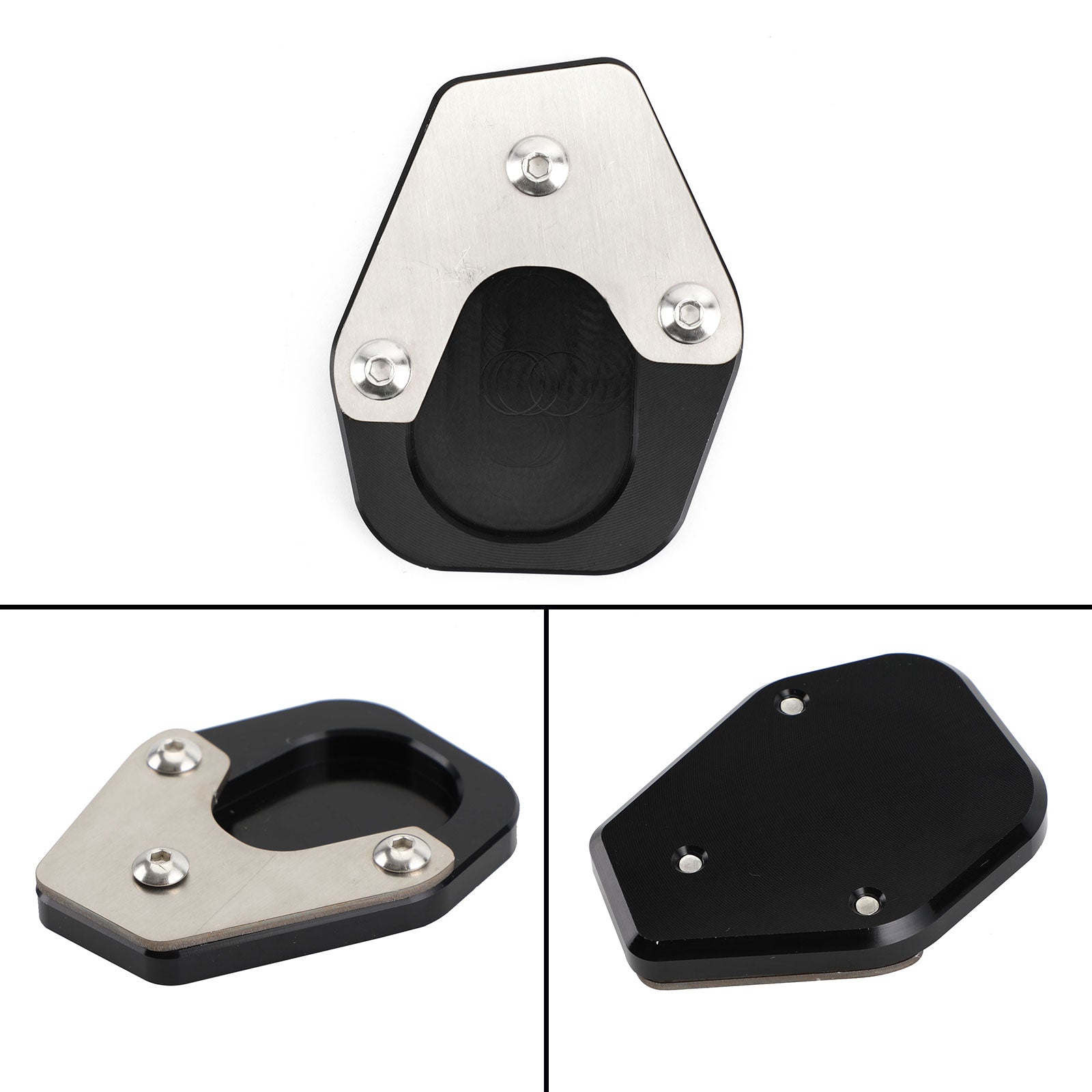 Almohadilla de placa ampliada para soporte de motocicleta, compatible con MOTO GUZZI V85TT 2018-2019 genérico