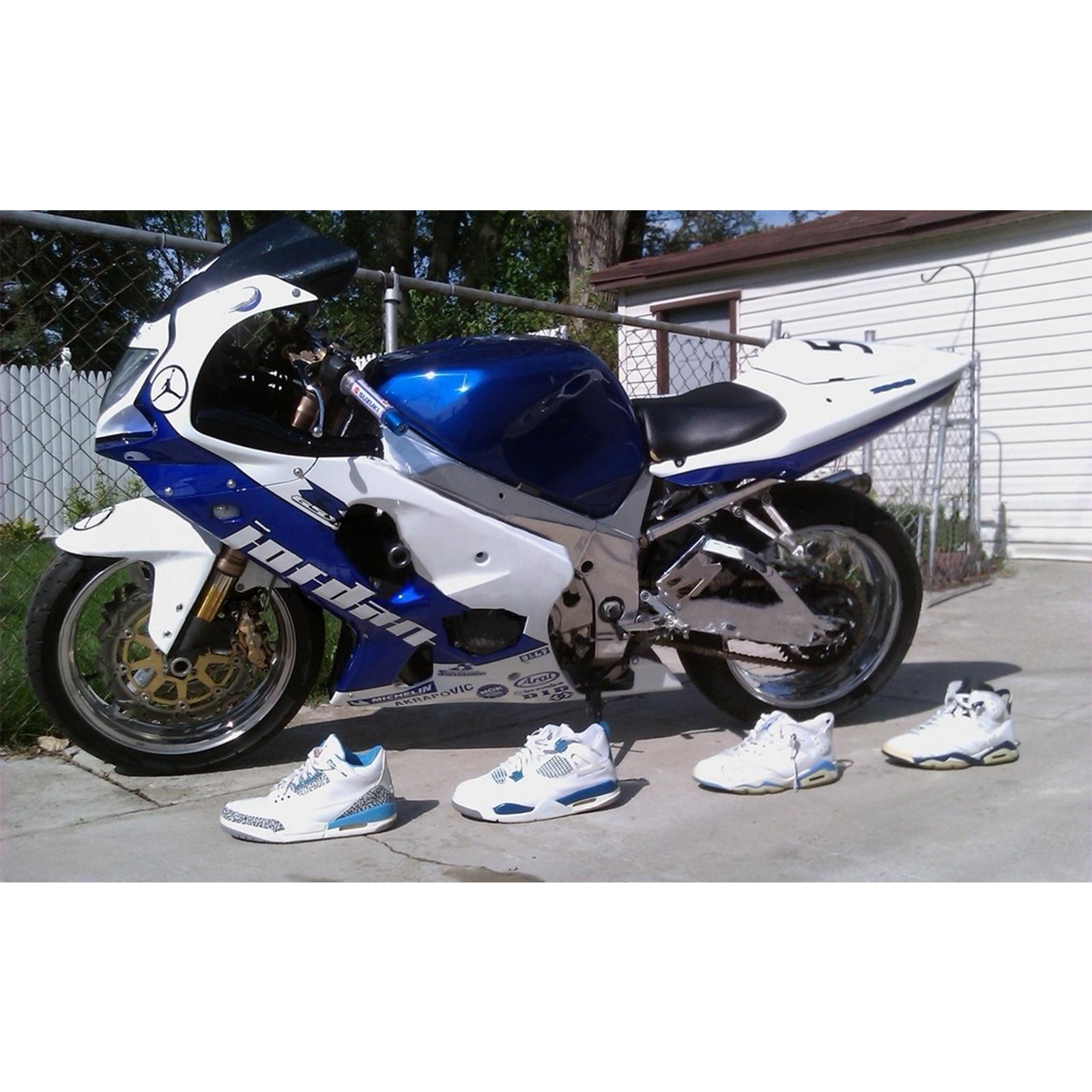 2000-2002 Suzuki GSXR1000 K1 K2 Amotopart vstrekovacia kapotážová súprava karosérií Plast ABS #105