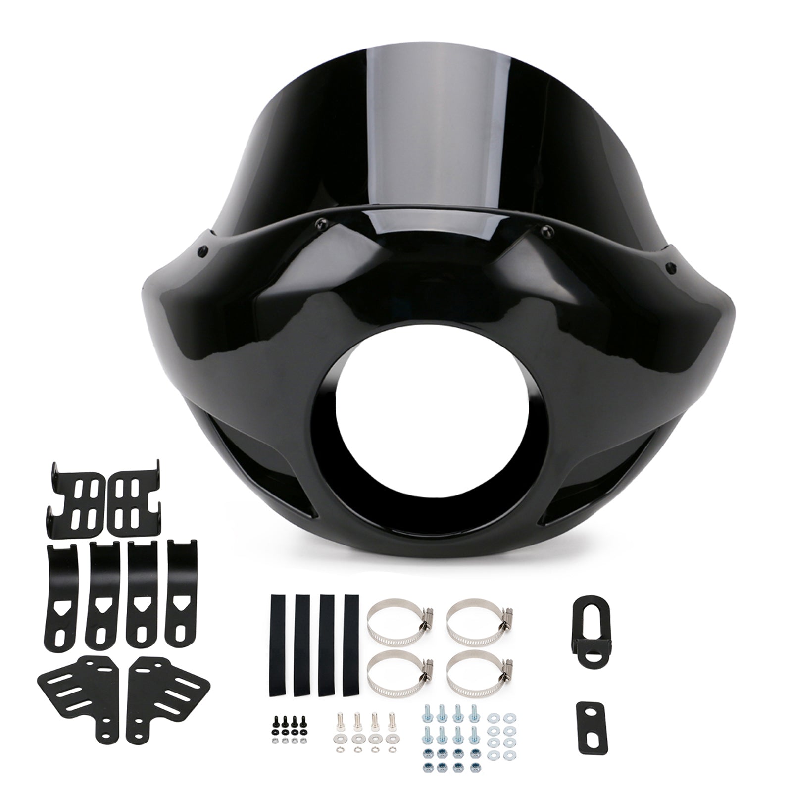 Garfos de 35 mm a 49 mm 5.75" Faróis Sportster Para-brisas Carenagem de farol