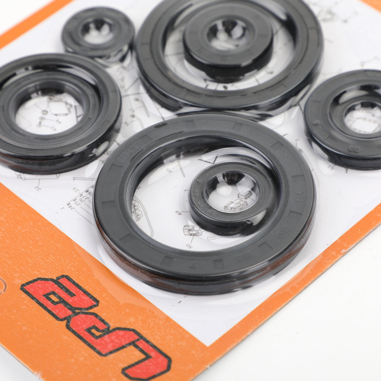 10st-motoroljetätningssats för Honda CRF450R CRF 450 2002-2006 2005 2004 2003 Generic