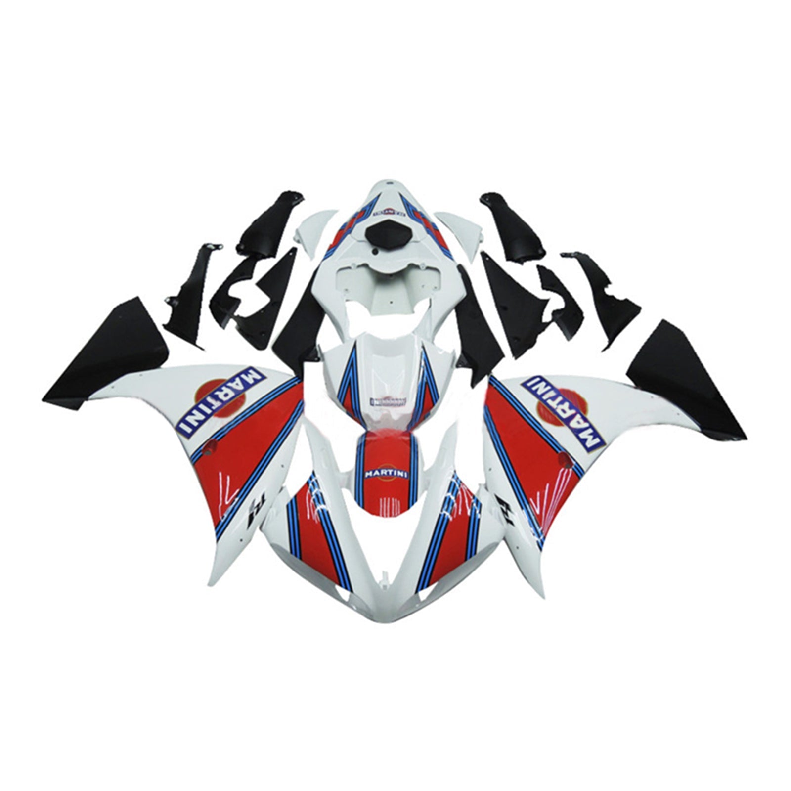 2009-2011 Yamaha YZF 1000 R1 Kit de carenado de inyección Carrocería Plástico ABS # 177