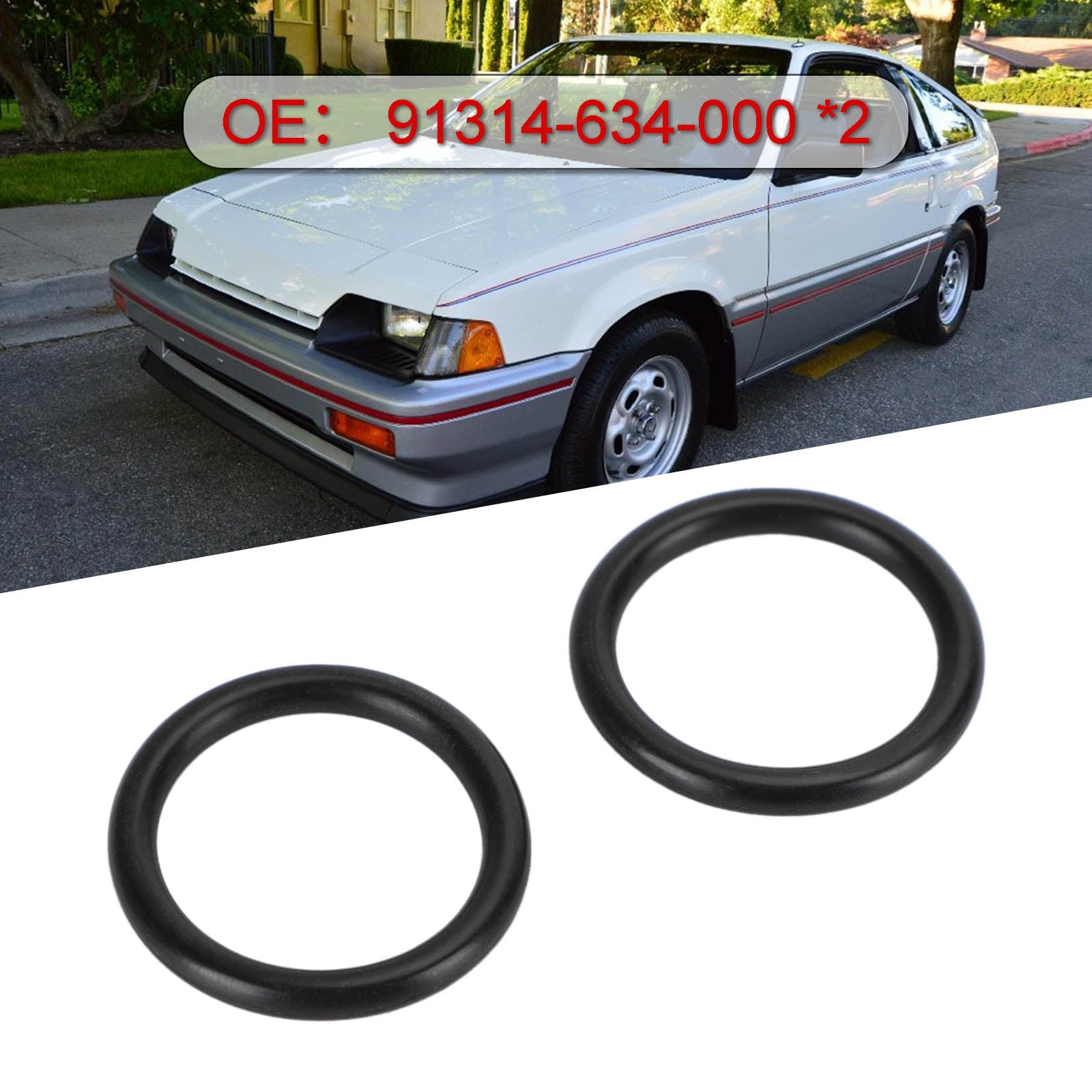 2 x Chladiace kvapaliny Setka O-Ring Set 91314-634-000 pre Honda Civic Crx Accord generic