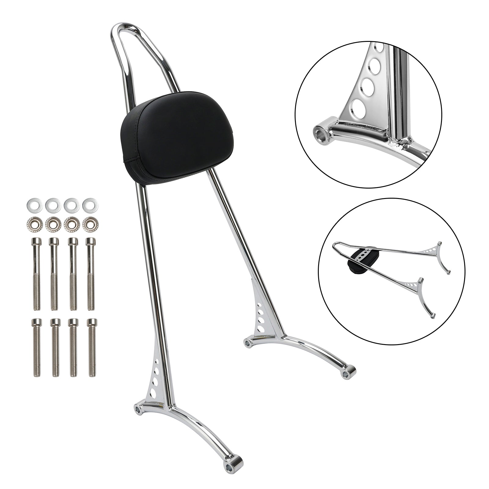 Dossier de barre Sissy passager pour Sportster Iron 883 1200 XL 48 72 2004-plus tard
