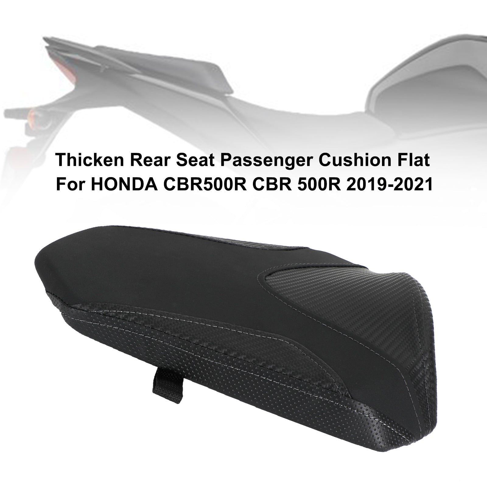 HONDA CBR500R 2019-2021 Cojín de pasajero para asiento trasero grueso plano