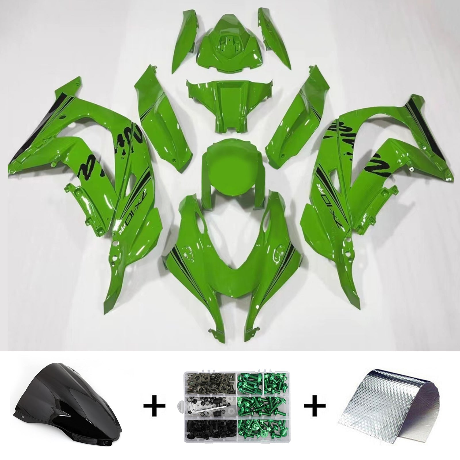 Kit de carénage d'injection Kawasaki ZX10R 2016-2020 carrosserie plastique ABS #151