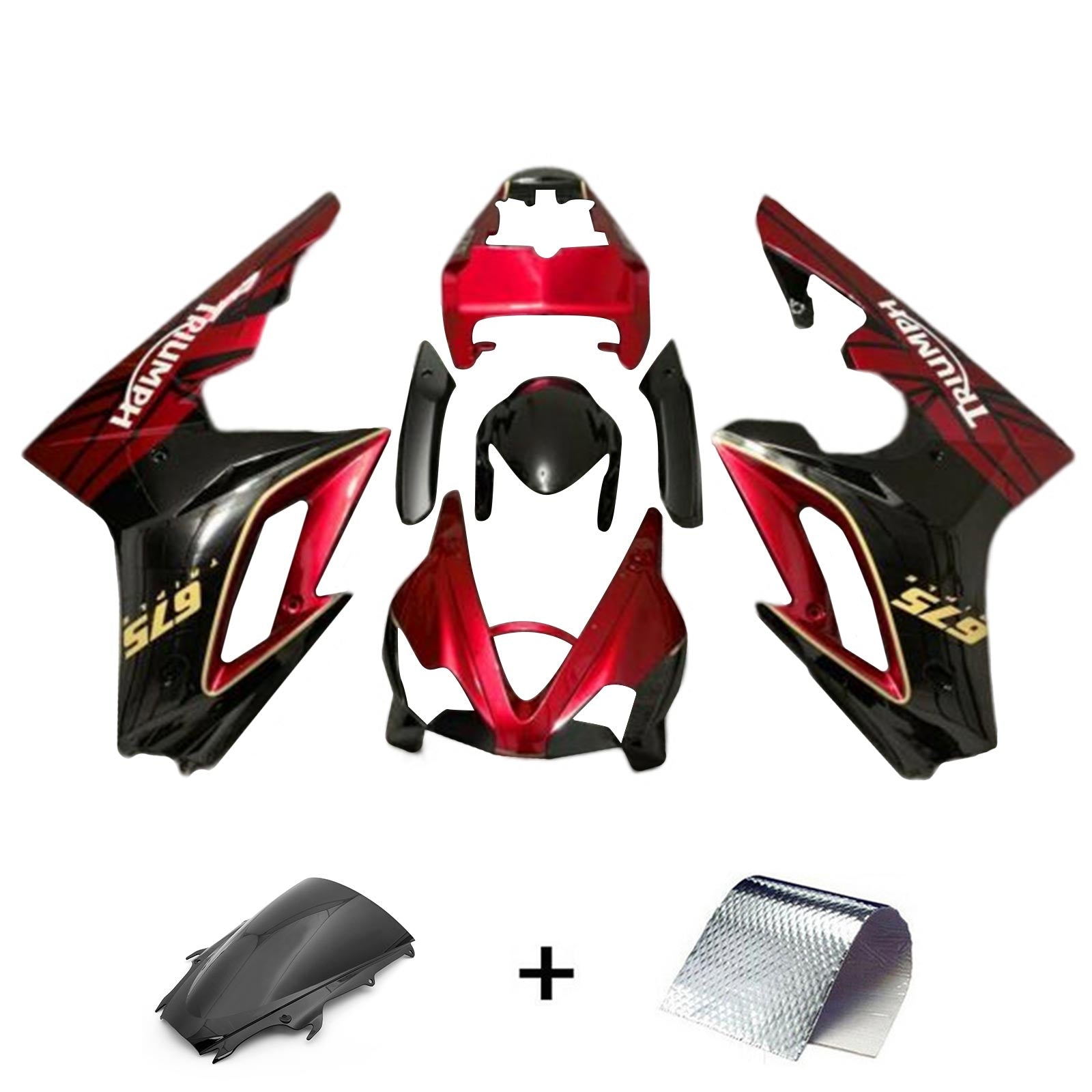 2009-2012 Triumph Daytona 675 Kit carénage carrosserie plastique ABS