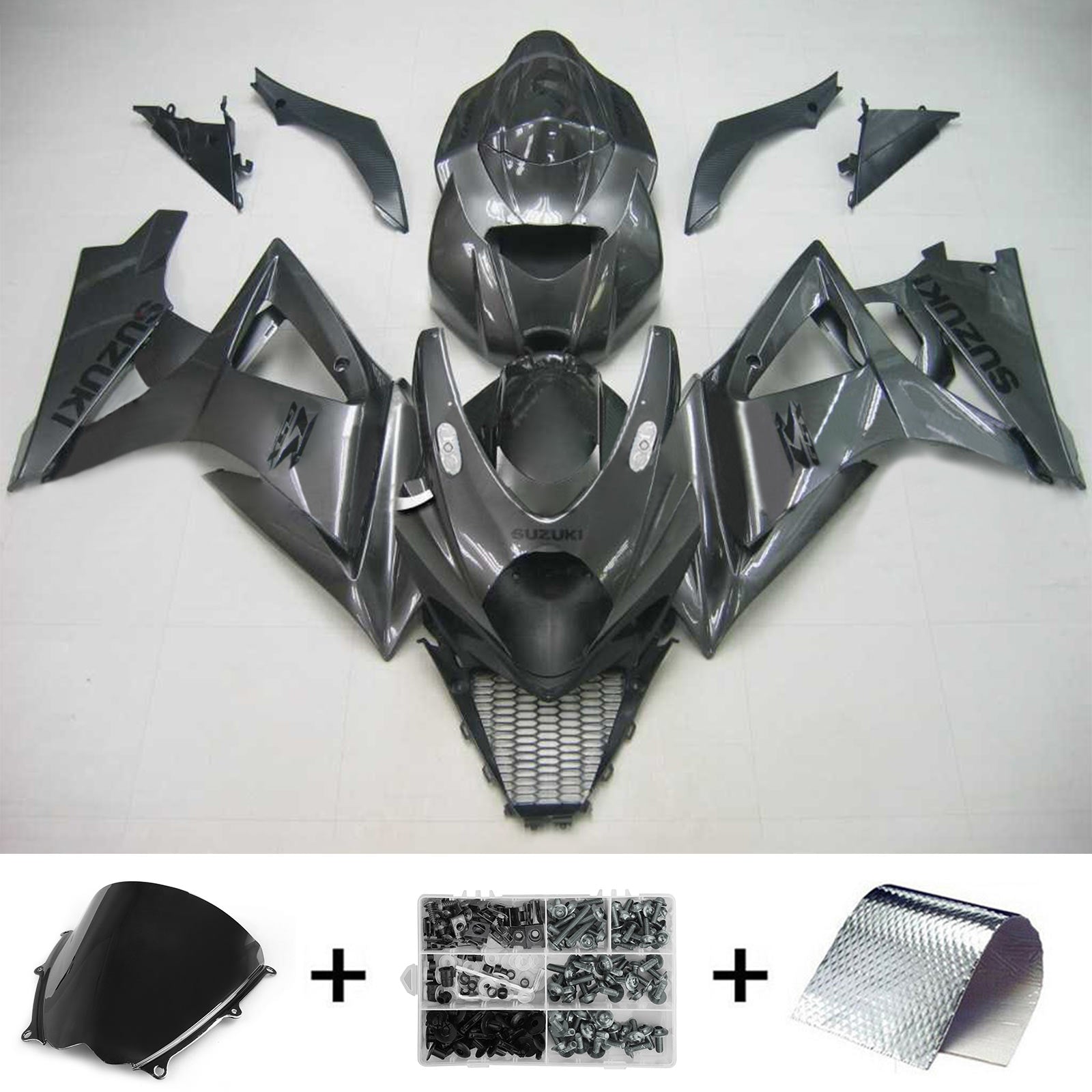 2007-2008 Suzuki GSXR1000 K7 Amotopart Injectiekuipset Carrosserie Kunststof ABS #115