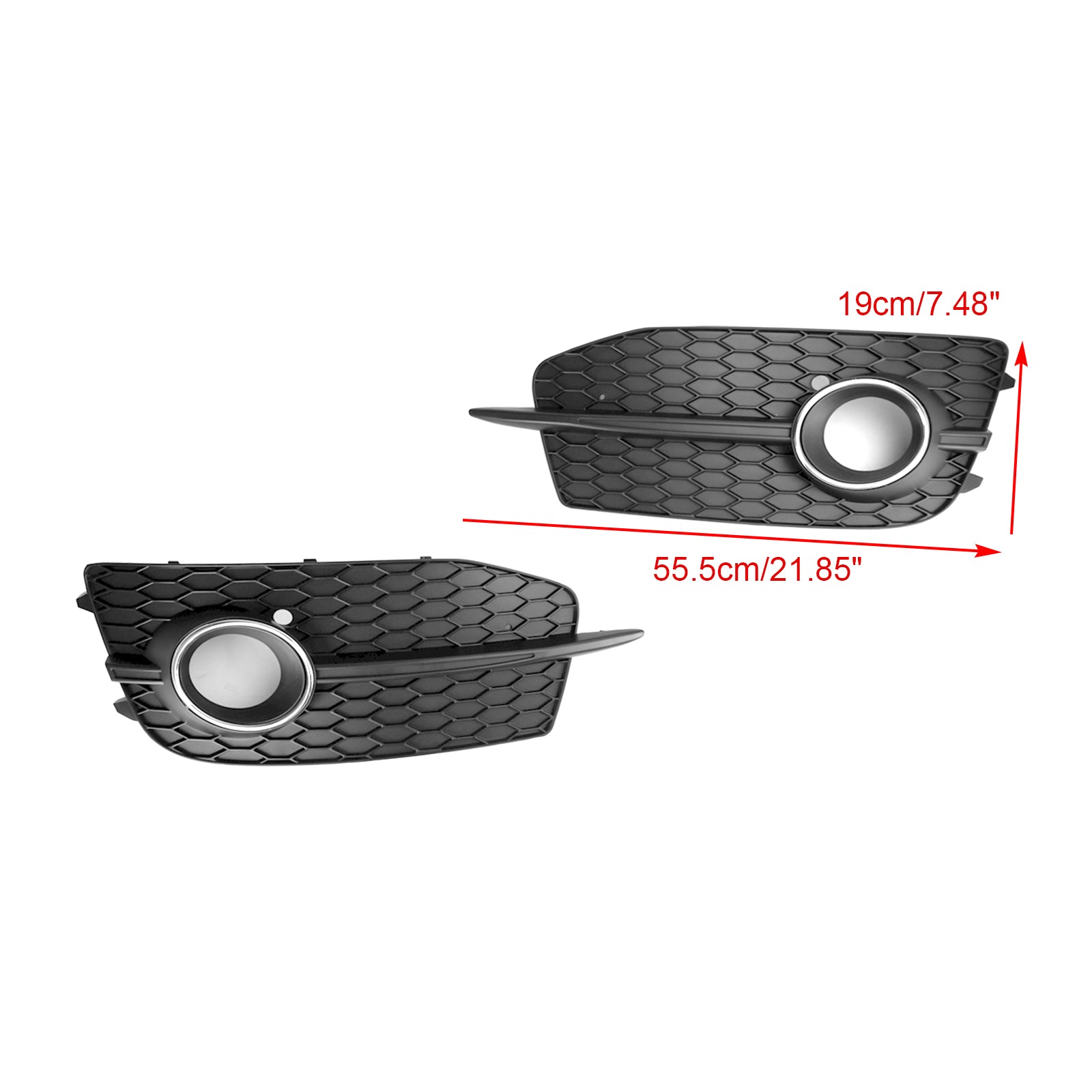 2012-2014 Audi Q3 S-Line 2pcs Bumper Fog Light Grill Grille 8U0807681DSP9