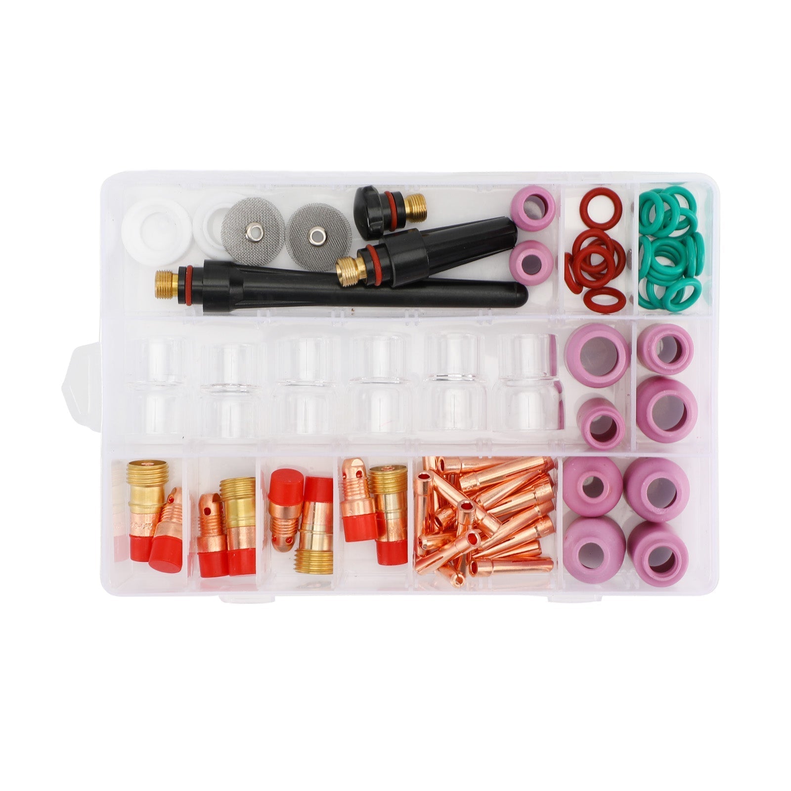 71st Tig Welding Torch Stubby Gas Lens #12 Glass Cup Kit för WP-17/18/26