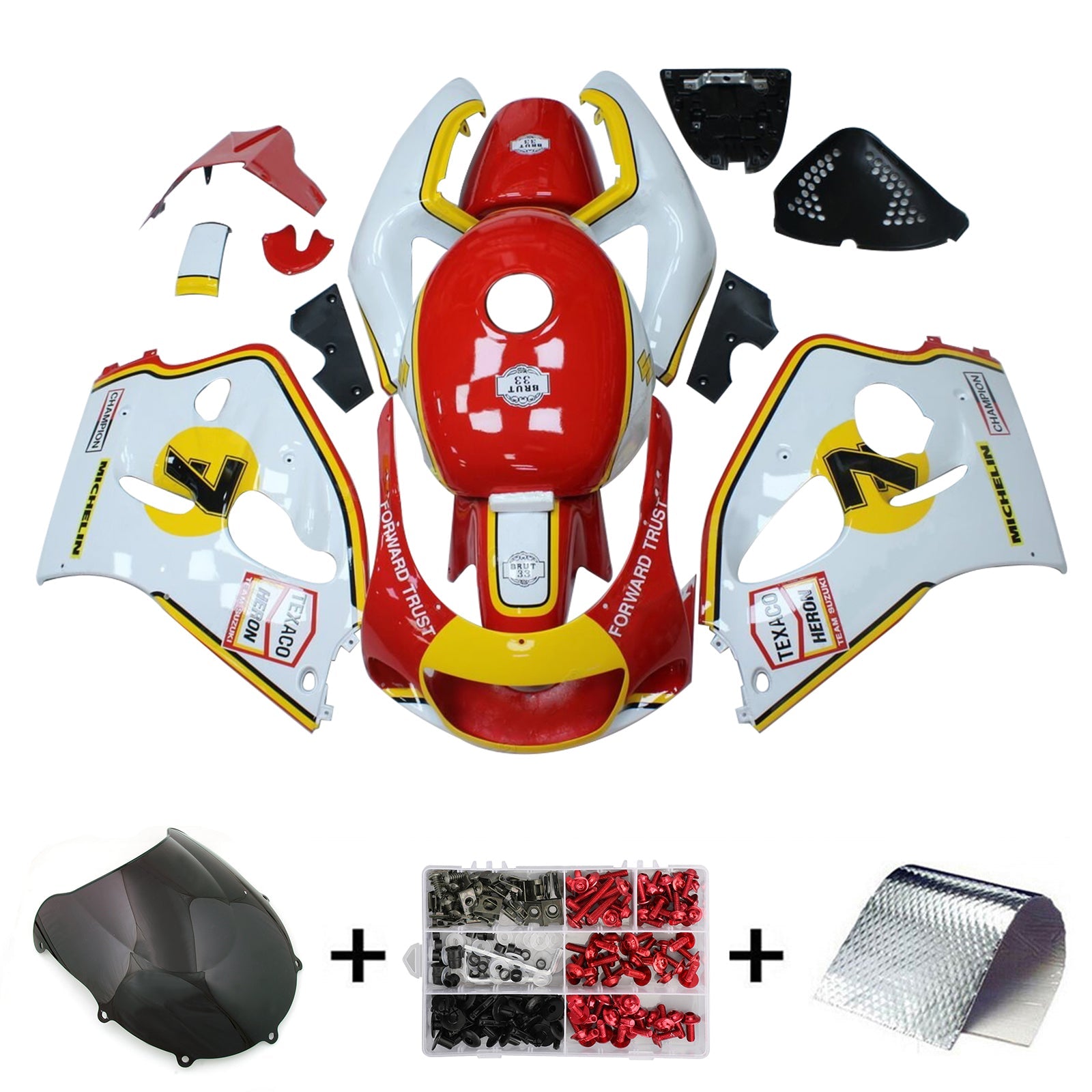 1996-2000 Suzuki GSXR600 1996-1999 GSXR750 FAIRING KIT BODYWORK