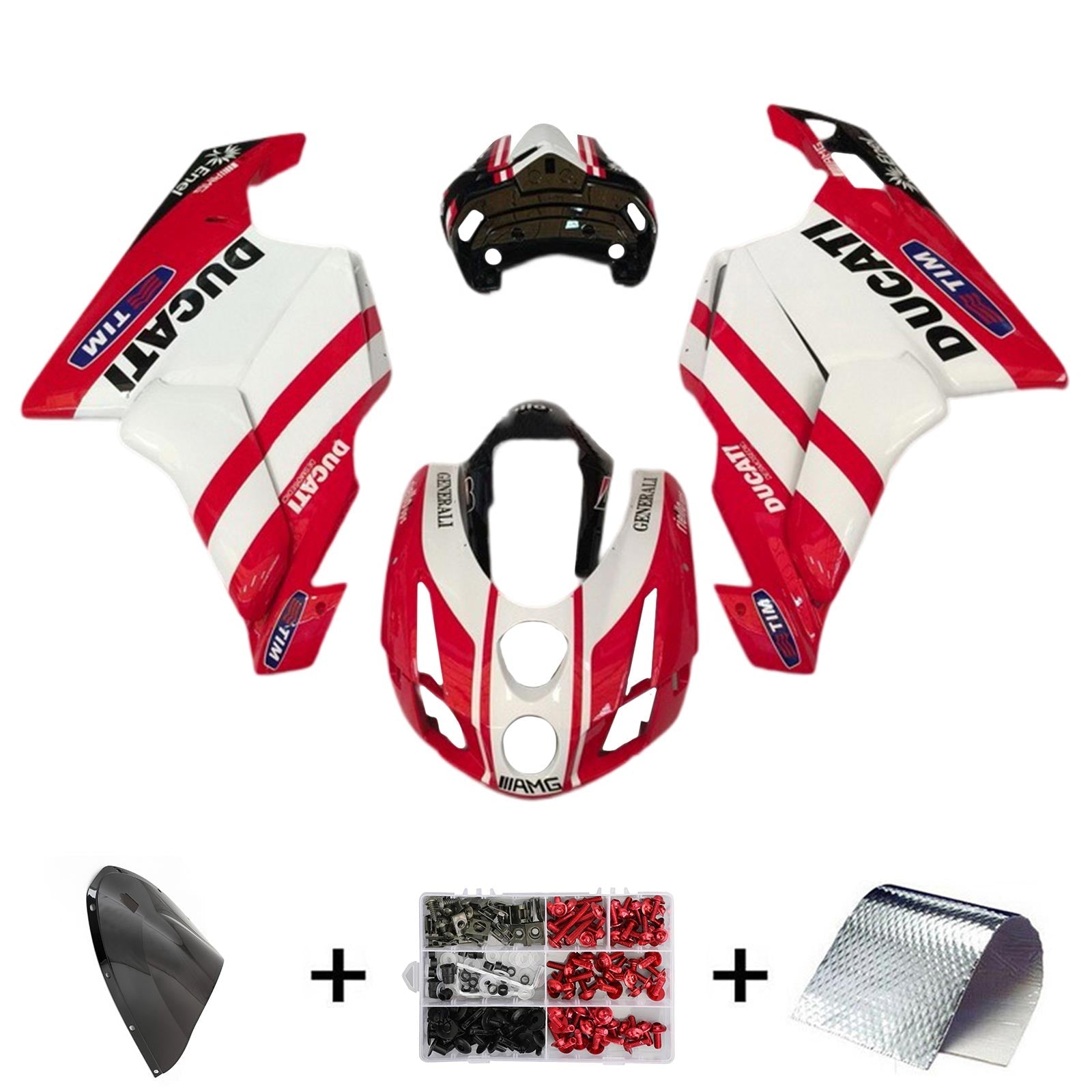 2003-2004 Ducati 999 749 Kit Carénage Carrosserie ABS