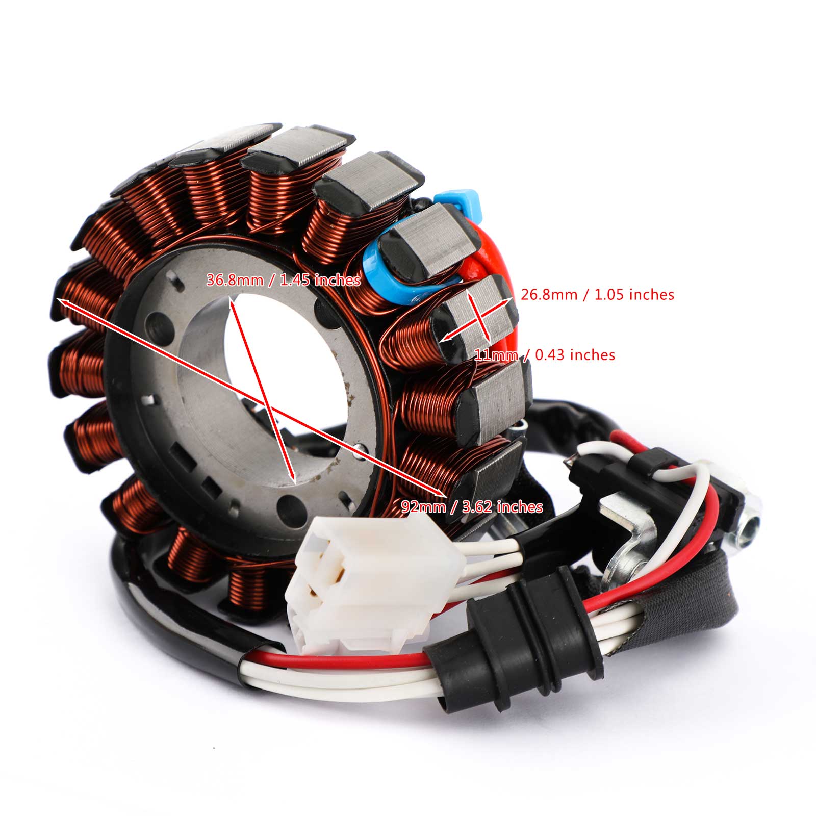 Areyourshop generator stator passform för yamaha yzf-r15 yzf-r125 mt-125 14-19 wr125 r/x 09-14
